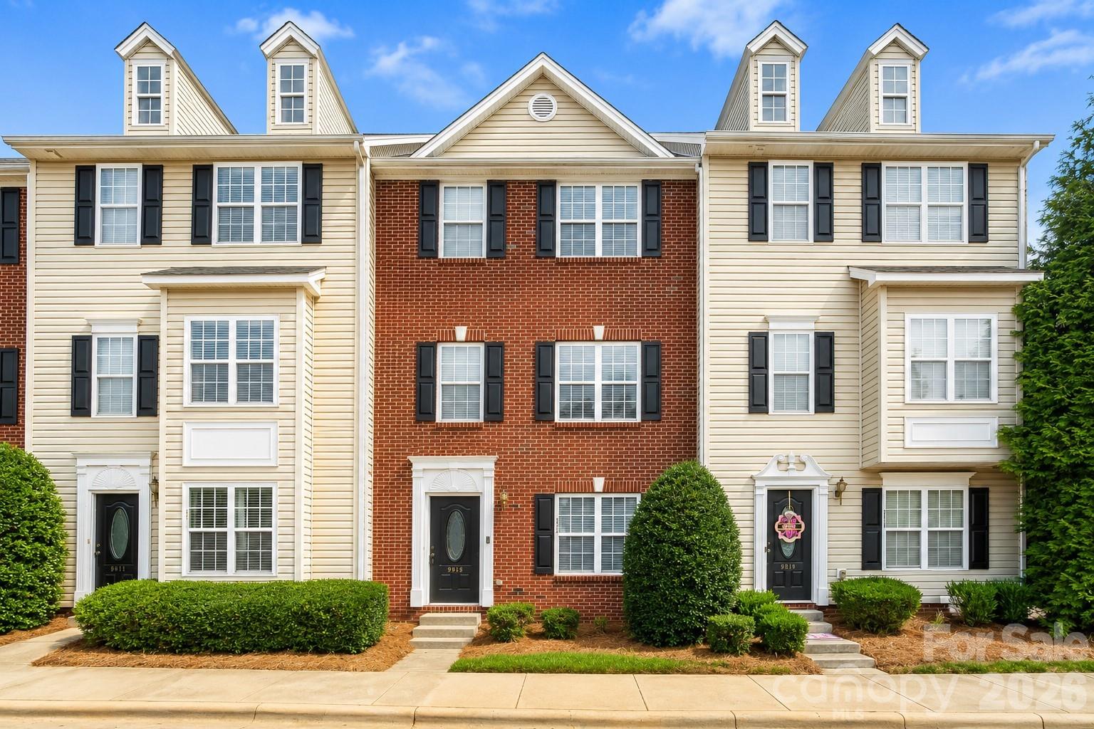 Move-in ready 3-story townhome in desirable Parkview at Matthews offering spacious living, modern updates, and low-maintenance convenience. This well-maintained home features an open floor plan with multiple living spaces, generously sized bedrooms, and abundant natural light throughout.

The updated kitchen showcases new countertops, a new stainless-steel undermount sink, an updated kitchen faucet, refreshed plumbing, and a brand-new refrigerator, creating a clean and modern space for everyday living and entertaining. The adjoining dining and living areas provide excellent flow and functionality.

The spacious primary suite offers a large walk-in closet and private bath with dual vanities, soaking tub, and separate shower. Additional bedrooms provide flexibility for guests, family, or a home office.

Enjoy outdoor living on the rear deck overlooking a private tree-lined backdrop. The lower-level garage provides additional storage and convenience.

Located just minutes from shopping, dining, parks, and major commuting routes, this home offers the perfect combination of space, updates, and location in the heart of Matthews.

Recent improvements include fresh interior paint throughout, updated brushed nickel door hardware and hinges, upgraded interior and exterior light fixtures, updated bathroom faucets, refreshed vanity lighting, refinished primary bath vanity top, new smoke/CO detectors, deep carpet cleaning, and a professional rent-ready deep clean. Additional enhancements include replacement garage door panels and numerous maintenance items completed throughout the home.