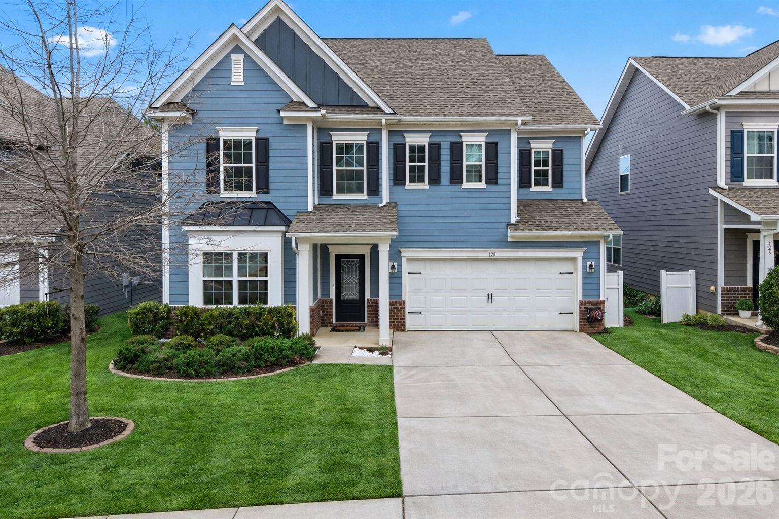 PRICE DROP + ASK ABOUT LENDER INCENTIVES! Welcome to a home that checks every box—and then a few more. This stunning and spacious four-bedroom, three-and-a-half-bathroom home, built in 2020, offers modern living with both style and functionality in the heart of Mooresville. Step inside to gorgeous wood flooring that spans the entire main level, leading you through a thoughtfully designed layout perfect for everyday living and effortless entertaining. The spacious kitchen steals the spotlight with white shaker cabinetry, quartz countertops, a gray tiled backsplash, stainless steel appliances, a walk-in pantry, and a cozy breakfast sitting area. Just between the kitchen and dining room, you’ll find a charming coffee bar—because mornings deserve a little magic. The inviting living room anchors the main floor with a warm gas-burning fireplace, creating the perfect space to relax and unwind after a long day. Upstairs, you’ll discover all four bedrooms, three full bathrooms, and a versatile loft area ideal for a home office, playroom, or additional living space. The primary suite serves as a true retreat, featuring an en-suite bathroom with dual vanities, a large walk-in shower, and not one—but two—spacious walk-in closets, giving your wardrobe room to breathe. Step outside to enjoy the covered screened-in back patio, offering a peaceful space for morning coffee or evening gatherings. Residents also enjoy access to the community pool, along with neighborhood amenities including paved walkways and street lighting throughout the community. Downtown Mooresville’s shopping, dining, and entertainment are just minutes away, making the location as convenient as it is desirable. With all major components practically brand new, this home is truly move-in ready and waiting. Schedule your showing before someone else falls in love first.
