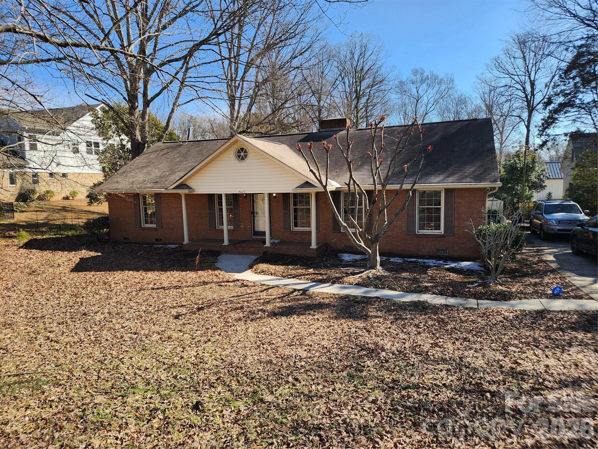 Three bedroom, two bath ranch on large lot with screened in porch and carport. Traditional 70"s (1968) ranch home with formal living and dining room. Den with fireplace sits right off the Kitchen. Large Laundry room with separate cabinets and sink. Original hardwoods throughout. Opportunity for a fixer upper or tear down.