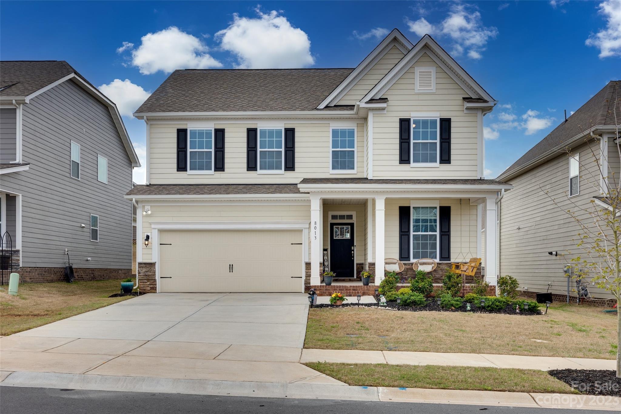 Welcome to this Move-in Ready home in highly sought-after MillBridge. Lovely 2 story 2020 built home with 3 bedrooms, a bonus room, and 2.5 baths has so much to offer!  You'll immediately notice the abundance of natural light, gleaming floors, and a cozy ambiance. The living area is perfect for entertaining, highlighting the main floor. The kitchen has custom cabinets, modern stainless steel appliances, granite countertops, walk-in pantry, and a bright dining area. Upstairs, you have a spacious loft, owner's suite, 2 additional bedrooms, and guest bathroom with dual sink vanity. Owner's suite features tray ceiling, 2 huge walk-in closets, walk-in shower, and garden tub. Enjoy the outdoor in a covered patio. This open concept floor plan satisfies the need for space and function, in one of Waxhaw's top-rated neighborhoods, with access to tennis courts, basketball court, community parks, walking trails, a pool pavilion, a cafe & so much more. Don't miss out on this amazing opportunity!!!