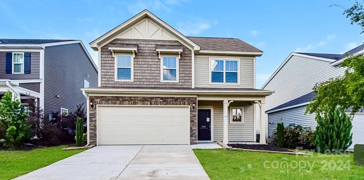 Meticulously maintained two-story home offering five bedrooms and 3.5 baths. The main level features a luxurious primary bedroom with an expansive bath, including a soaking tub, separate shower, and a large walk-in closet. You'll also find a convenient guest suite on the second floor, along with three additional bedrooms and a full bath.  The main level boasts elegant luxury vinyl faux wood floors throughout the common areas. An arched entryway leads to the formal dining room, which opens up to the kitchen and great room. The kitchen features a breakfast bar, upgraded glacier gray cabinets, subway tile backsplash, and quartz countertops. Additional highlights include energy-efficient features such as a tankless gas water heater, Bluetooth music in the kitchen, and a privacy-fenced backyard. Enjoy the community pool without the hassle of maintenance.  Pathlight requires credit scores of 620 or higher.