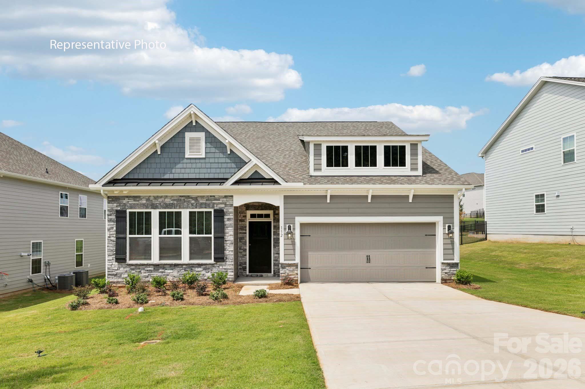 Popular single level plan with 10' ceilings and wide-open spaces, incredible entertaining kitchen and Island on a private homesite, a must see. This exceptional residence offers a seamless blend of elegance, functionality, and modern design. The Azalea is a spacious and modern single-story home. Spanning 1,902 sq ft, this thoughtfully designed home offers three bedrooms, two bathrooms, and a two-car garage. The open floor plan creates a sense of spaciousness, while the intelligently designed layout ensures optimal use of every square foot. The gourmet kitchen is equipped with stain-less-steel appliances, stylish countertops, and abundant storage space. The primary suite is a sanctuary, featuring an en-suite bathroom with dual vanities and a walk-in closet. Additional bedrooms provide versatility and share access to a secondary bathroom. Outback is a covered porch that offers endless possibilities for hosting gatherings, enjoying the fresh air, or simply unwinding after a long day. The Azalea model home offers a blend of sophistication, comfort, and modernity.
