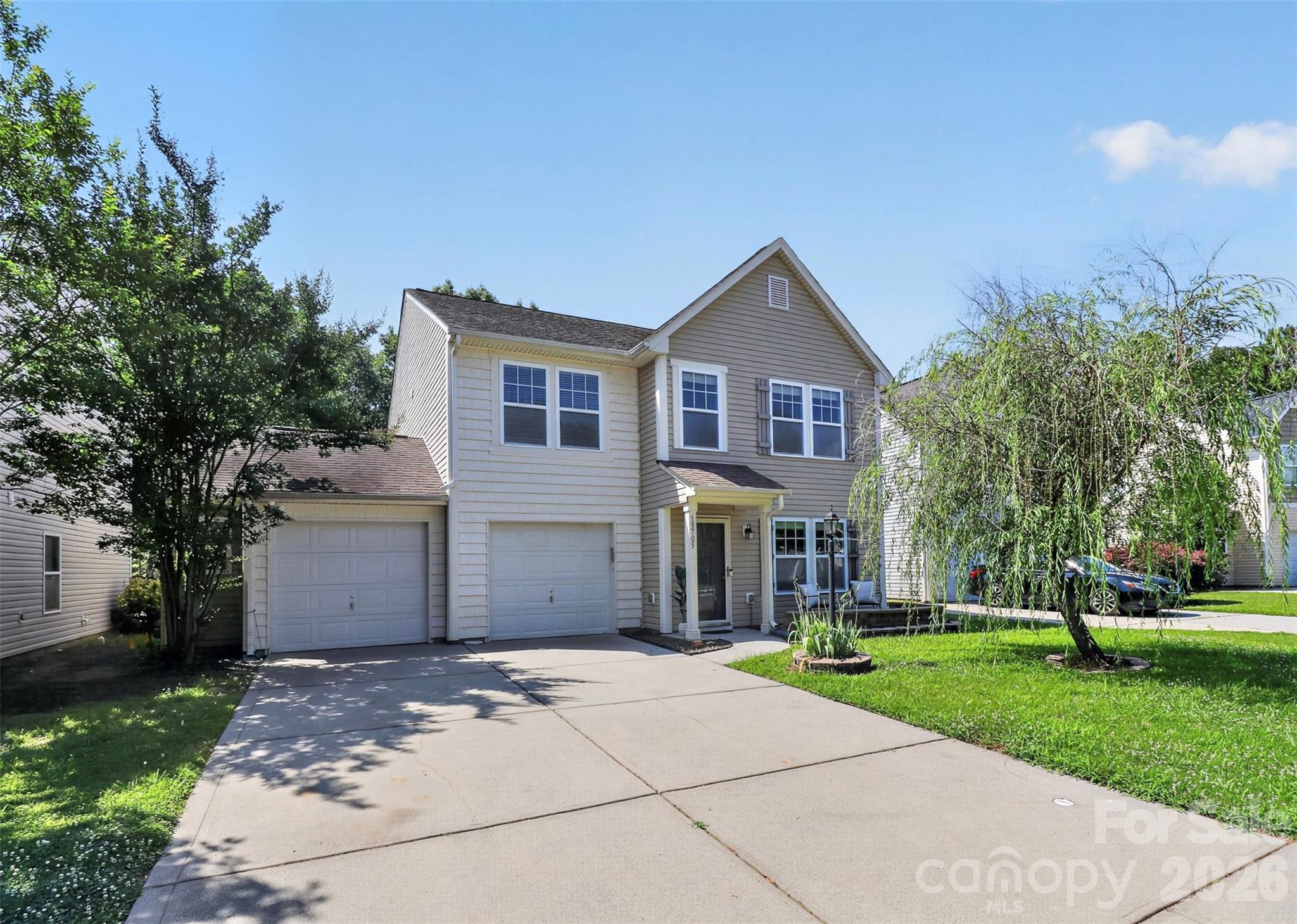 Welcome to 15705 Lakepoint Forest Drive in the desirable Steele Creek area of Charlotte! This 3-bedroom, 2.5-bath home with over 2,200 sq/ft blends space, comfort, and modern touches in a prime location near Lake Wylie.

Step inside to find an open-concept layout with recessed LED lighting and built-in speakers throughout, creating the perfect atmosphere for everyday living and entertaining. The large kitchen features stainless steel appliances, an abundance of cabinetry, and a counter with bar seating overlooking the dining and living areas. Natural light fills the home, highlighting fresh neutral paint and move-in-ready finishes.

Upstairs, the spacious bedrooms and versatile loft provide ample space for work, play, or relaxation. Loft is wired for home theater and/or home office setup. The loft also features a projection screen - ready for a full home theater. The primary suite provides a private retreat with a generous layout and ensuite bath.

Outside, enjoy a fully fenced backyard that’s ideal for gatherings with an extended patio and a brick firepit area surrounded by mature trees. Whether hosting a cookout or unwinding under the stars, this backyard delivers.

Additional highlights include a two-car garage, extended driveway, and charming curb appeal. Located just minutes from Rivergate shopping center, dining, and outdoor recreation, with quick access to Uptown Charlotte, I-77, and Lake Wylie.
Community amenities include a pool, clubhouse, playground, and walking trails!  
This home offers the lifestyle you’ve been searching for—schedule your showing today!