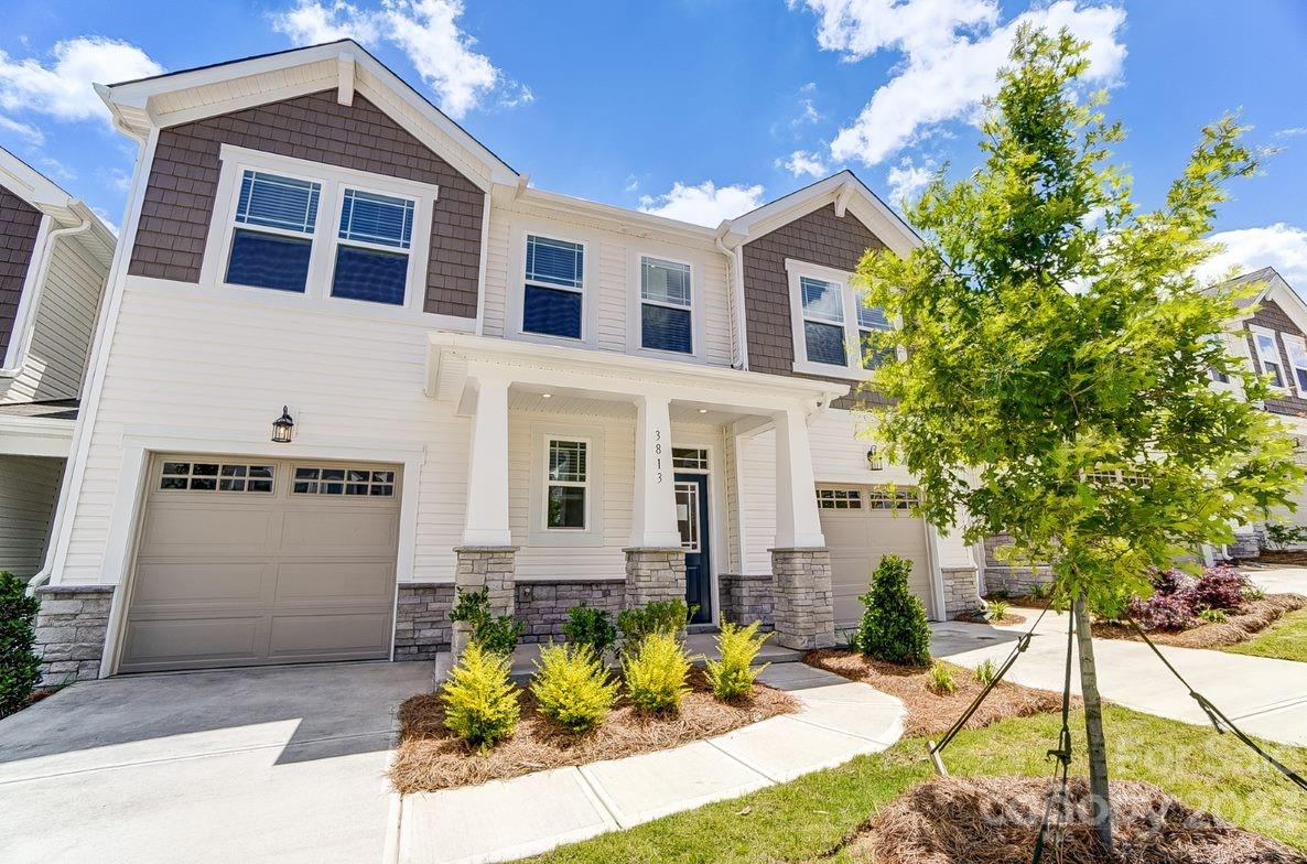 Somerset is located off Johnston Road with 110 units with mostly private back yards.  The community is considered Ballantyne Area close to major shopping.  All floor plans are 3 bedrooms with 1 or 2 car garage options. Call for details. Fireplace upstairs in the loft.