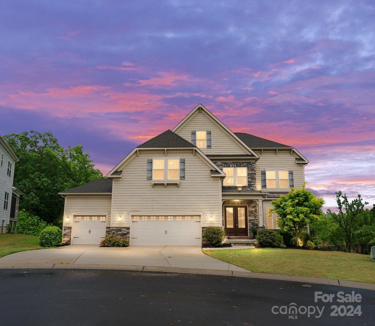 Welcome to your dream home nestled in a serene cul-de-sac, offering unparalleled privacy and tranquility on a spacious .41-acre lot. This freshly painted property boasts 6 beds and 5.5 baths, including a luxurious first-floor guest suite and a brand-new fully finished basement with a potential bedroom and full bath and brand new LVP floors, plus a built in bar area perfect for guests or as a cozy retreat. Enjoy breathtaking natural views of lush trees and greenery from every angle, providing a sense of calm and relaxation. Entertain with ease in the oversized kitchen featuring a stunning quartz island, while the covered back porch offers the ideal spot for relaxation. Upstairs, discover a versatile bonus room, ideal for a home office, gym, or playroom. Don’t miss the opportunity to experience luxury living in this meticulously crafted home.