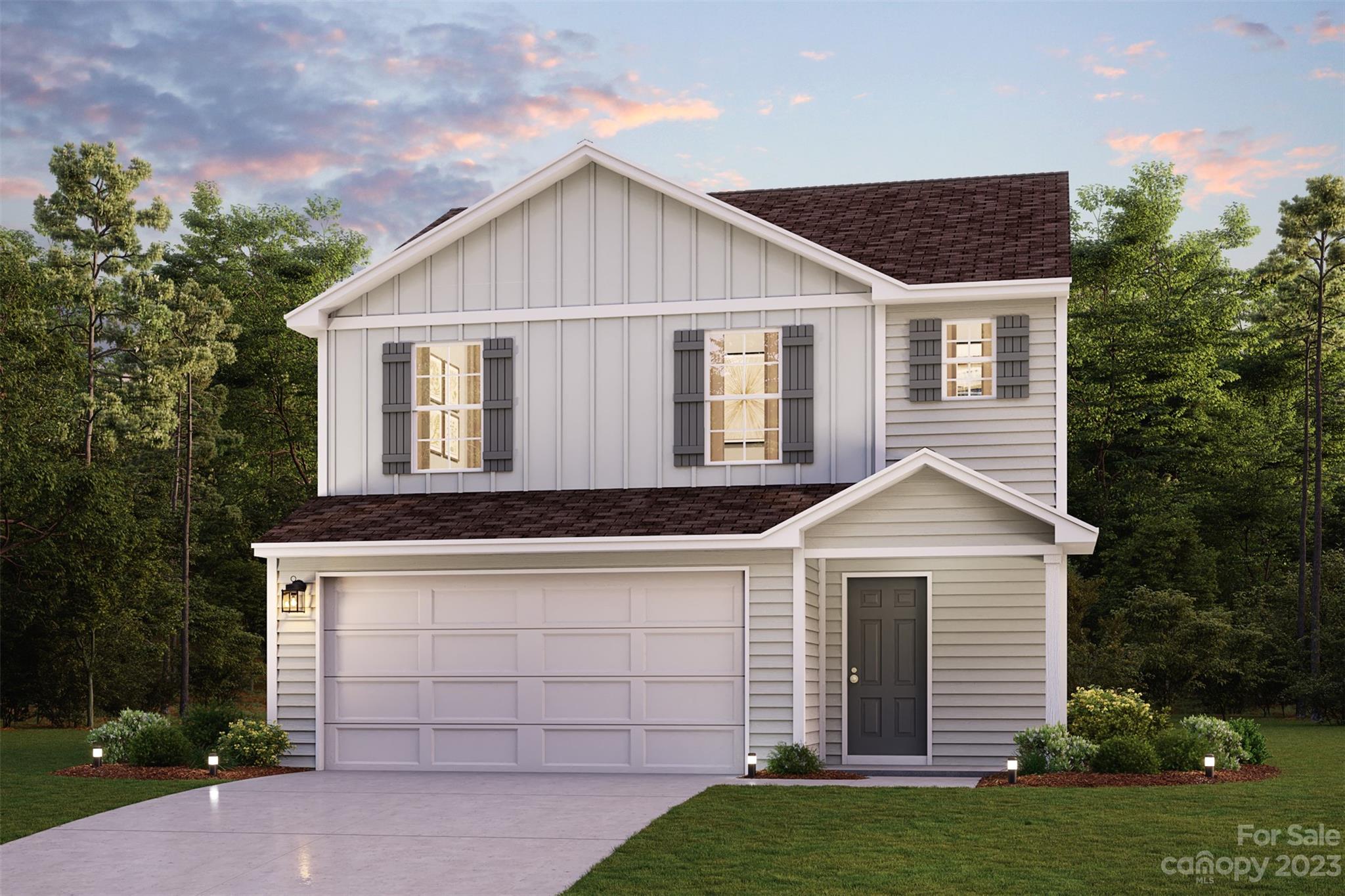 Prepare to be impressed by this BEAUTIFUL NEW 2-Story home in the Field Crest Farms Community! The desirable Auburn Plan boasts an open concept Kitchen, a Great room, and a charming dining area. In the Kitchen, there are gorgeous cabinets, granite countertops, and Stainless-Steel Steel Appliances (including Range with Microwave and Dishwasher). There is a powder room on the 1st floor. All bedrooms are upstairs. The primary suite has a private bath with dual vanity sinks. The upper level also features a large loft. This desirable plan also comes complete with a 2-car garage