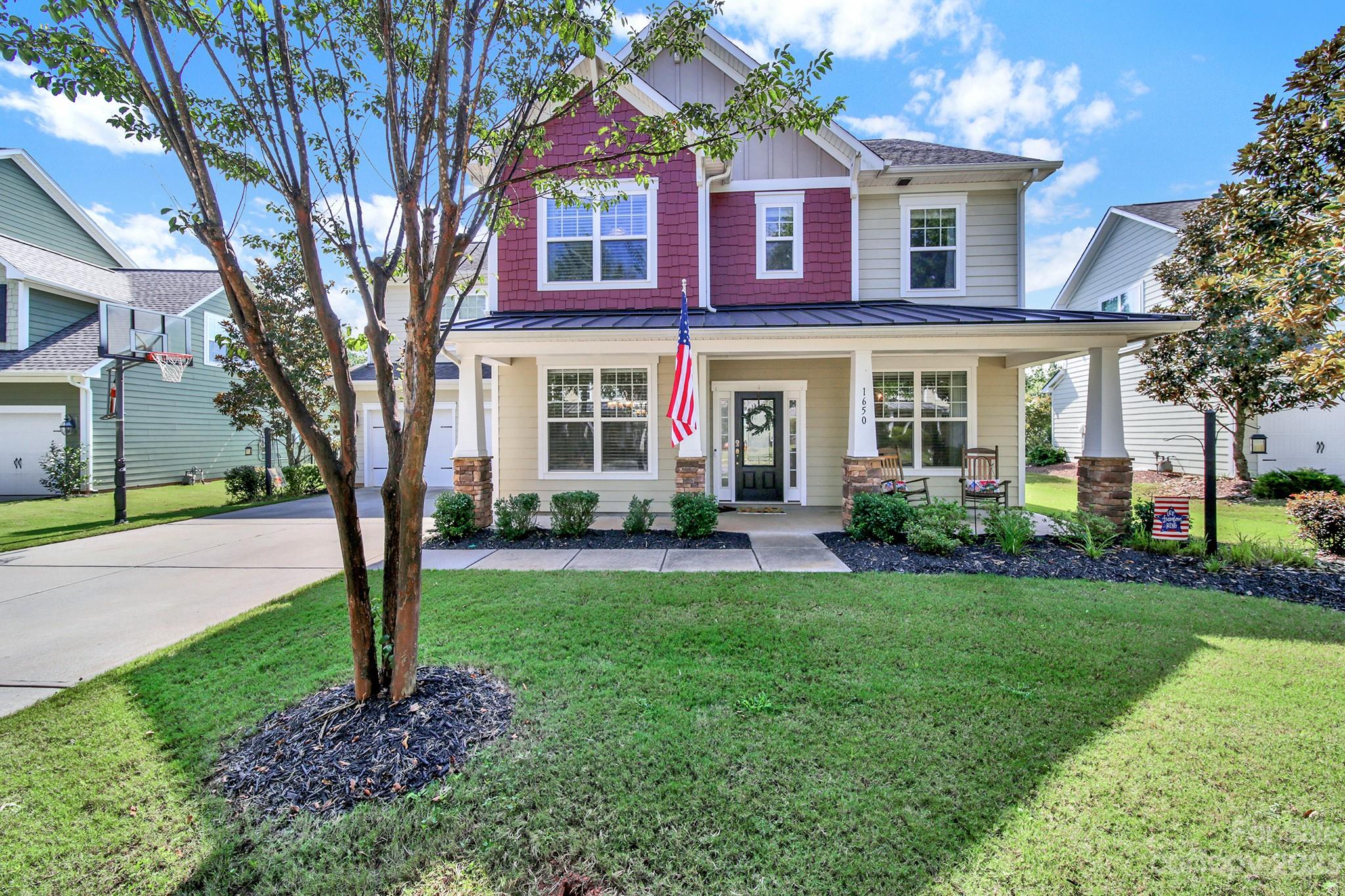 It's the perfect time to fall in love with this beautiful home in one of Fort Mill's most desired n'hoods. Open floorplan, with tons of natural light. Gourmet cook's kitchen with stainless steel appliances, updated lighting & granite countertops w/an eat-in kitchen that opens up to screened porch for versatile living. The backyard offers a nice screened in porch, patio, and firepit overlooking a flat private lot. First floor also offers formal dining, walk-in pantry, office, powder room and drop zone. Upstairs you'll find the primary suite, 3 secondary BRs and a optional 5th BR/Bonus. Tons of space for entertaining. Springfield amenities include: community clubhouse, 3 pools, golf course, tennis, pickleball, playgrounds, and gym. Fort Mill Award winning schools! HOA fees includes Anne Spring Greenway membership to enjoy summer concerts, festivals, walking trails, equestrian, kayaking, & fishing year round. This is a must see!