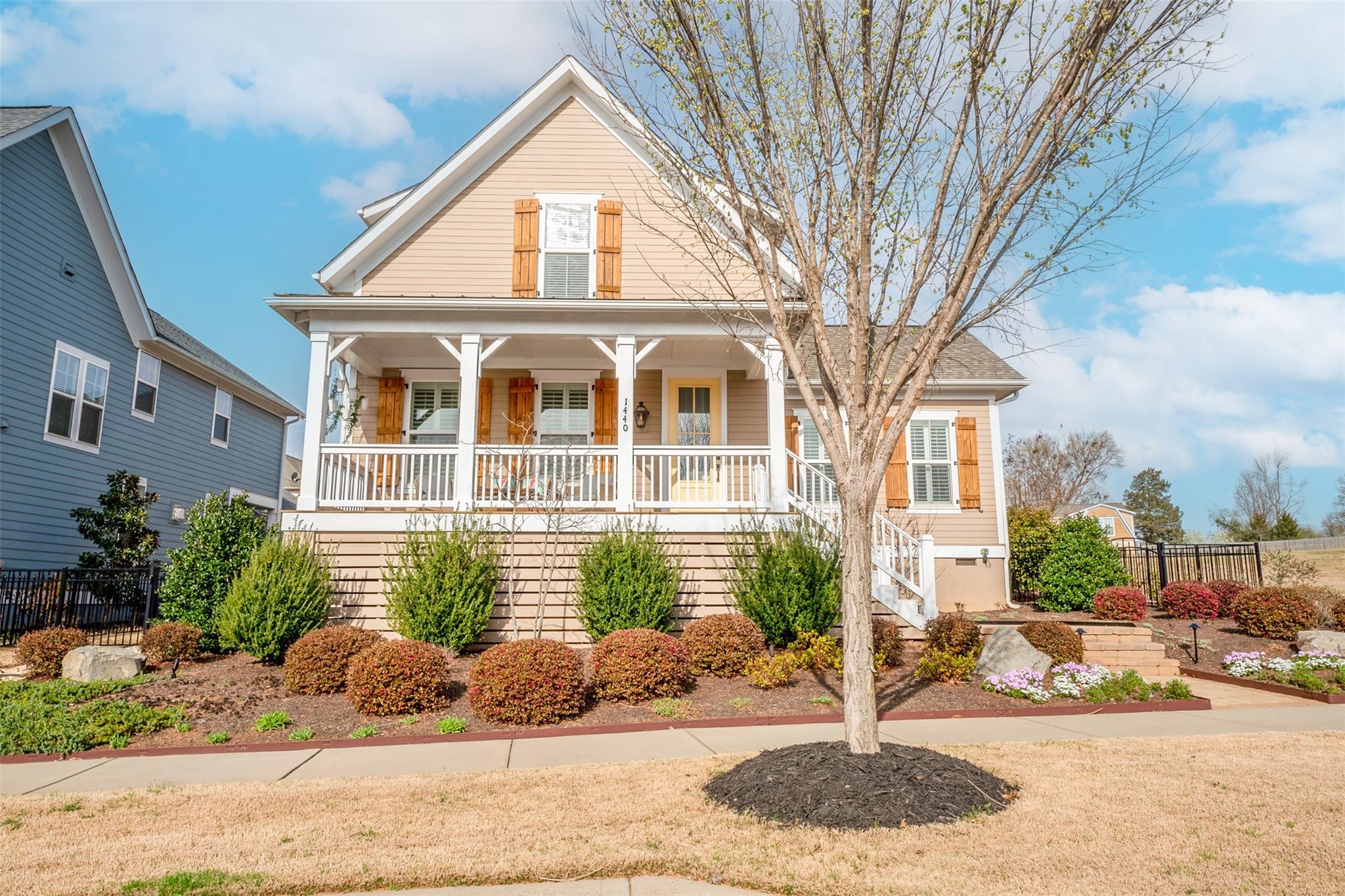 This meticulously maintained home, formerly an Avencia Model Home, has numerous upgrades throughout! Every room on the main floor has a beautiful view of the interior and will make you feel at ease and close to nature. You’ll love the light and airy primary ensuite on the main floor. The spacious kitchen features a quarts counter, tons of cabinetry, and a walk-in pantry. It has a vaulted ceiling and doors that lead to the paver patio. The private stone fireplace patio has built-in benches and a grill facing the green space, ideal for entertaining family and friends. This magnificent property is only a short distance from shops, parks, and restaurants. Don’t wait. Make this wonderful home yours today!