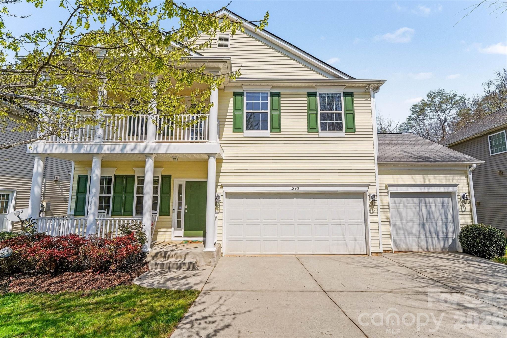 Welcome to this move-in ready 5-bedroom, 3.5-bath home, perfectly blending comfort and style. The main level features a bright living room with a cozy fireplace, a formal dining room, and a home office. The beautifully refreshed interior features fresh paint and fresh carpet installed March 2026 throughout. Step outside from the kitchen to enjoy the freshly power-washed and stained deck, perfect for entertaining or quiet mornings. The backyard offers added privacy with mature trees and peaceful preserved land. Upstairs, a generous loft offers additional living space, along with a guest bedroom complete with its own private bathroom, and another bedroom featuring a charming balcony. The expansive primary suite serves as a private retreat with its own ensuite bath and walk-in closet. With a freshly power-washed exterior, a 3-car garage, and a prime location offering convenient access to major highways and the greater Charlotte metro area, this meticulously maintained home is waiting for you!