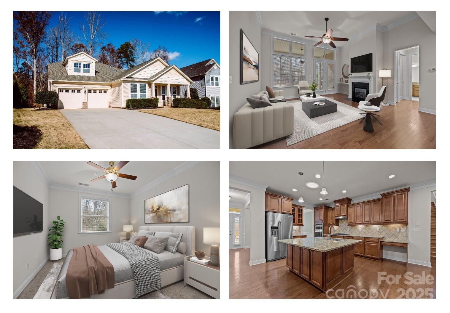 Welcome to this beautiful 4BR, 2.5-bath ranch-style home,with an open floorplan and fresh paint throughout.This home feels bright and inviting,showcasing a spacious family room that flows seamlessly into the kitchen and dining areas.The large kitchen island is ideal for meal prep & entertaining with ample cabinetry,granite ctops and modern appliances.The primary BR offers a walk-in closet,en-suite bathroom with dual vanities,soaking tub,and a separate shower.Upstairs, you'll discover a large bonus room, offering endless possibilities as a home office,media room,or playroom.The screened-in back porch is perfect for relaxing and enjoying the outdoors,while the fenced backyard provides privacy and ample space for pets or outdoor activities. Located in a desirable community with a well sought-after floorplan,this home is truly a must-see!This home offers comfort and convenience as well as community amenities making it the perfect place to call home. Freshly painted.