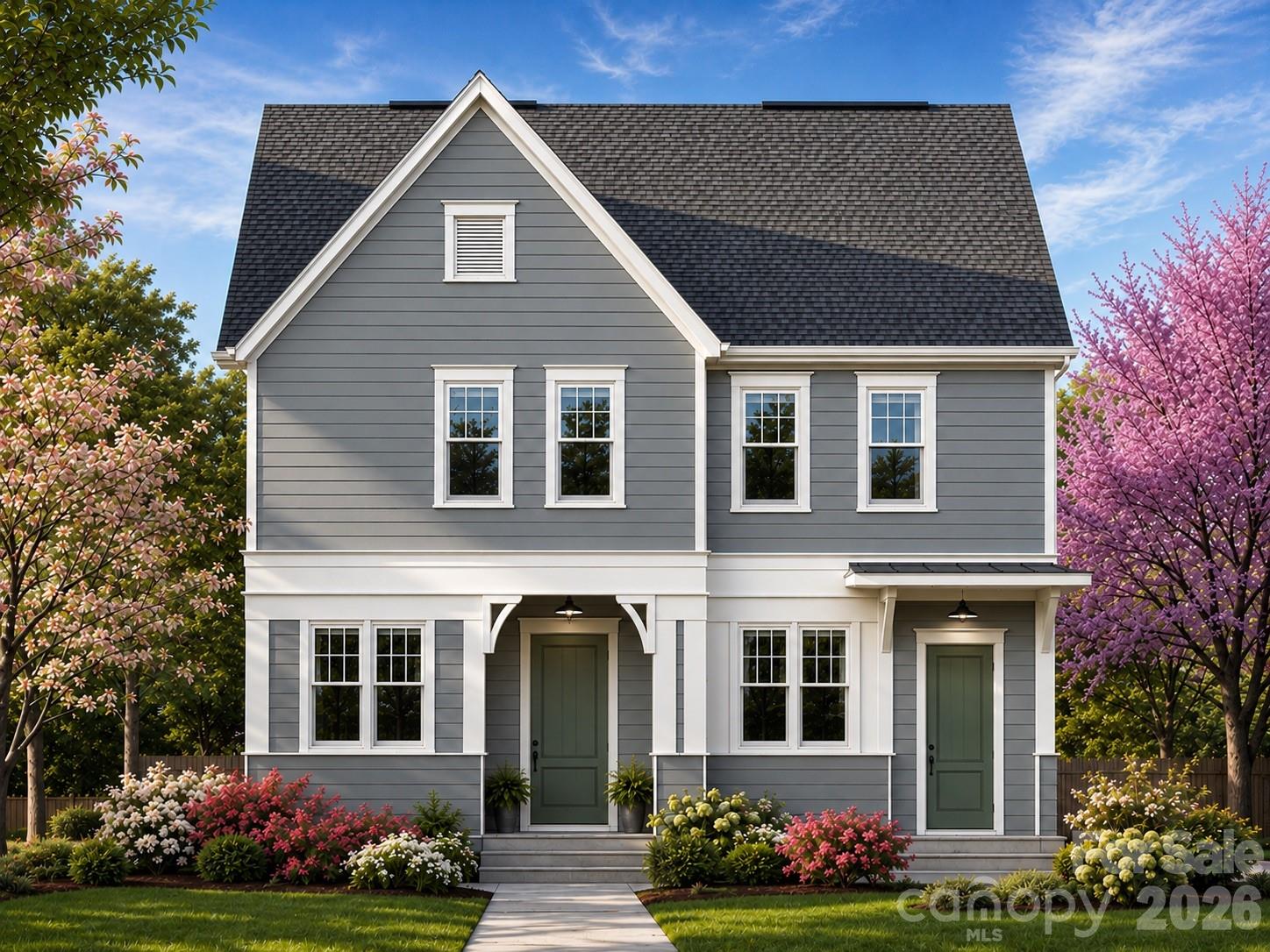 Proposed Build. Incredible turnkey new construction duplex opportunity with no HOA! Perfect for savvy homeowners looking to "house hack" (live in one side and let the tenant pay your mortgage) or investors aiming to add a high-yield asset to their portfolio.
Each thoughtfully designed 1,523 sqft unit features a bright, wide-open floor plan ideal for modern living. The spacious kitchens boast premium granite countertops, a large center island perfect for entertaining, and seamless flow into the main living spaces. Upstairs, the primary suites serve as a true retreat, complete with dual vanities and spacious his-and-hers closets. The second and third bedrooms share a clever Jack-and-Jill bathroom, maximizing functionality and privacy.
Enjoy your morning coffee on the covered front porch, and take advantage of the dedicated outdoor storage closet in the back. Built to last with durable fiber cement siding and low-maintenance materials. Whether you are looking to offset your living expenses or secure a premium, maintenance-free rental property, this proposed construction duplex delivers unmatched versatility.