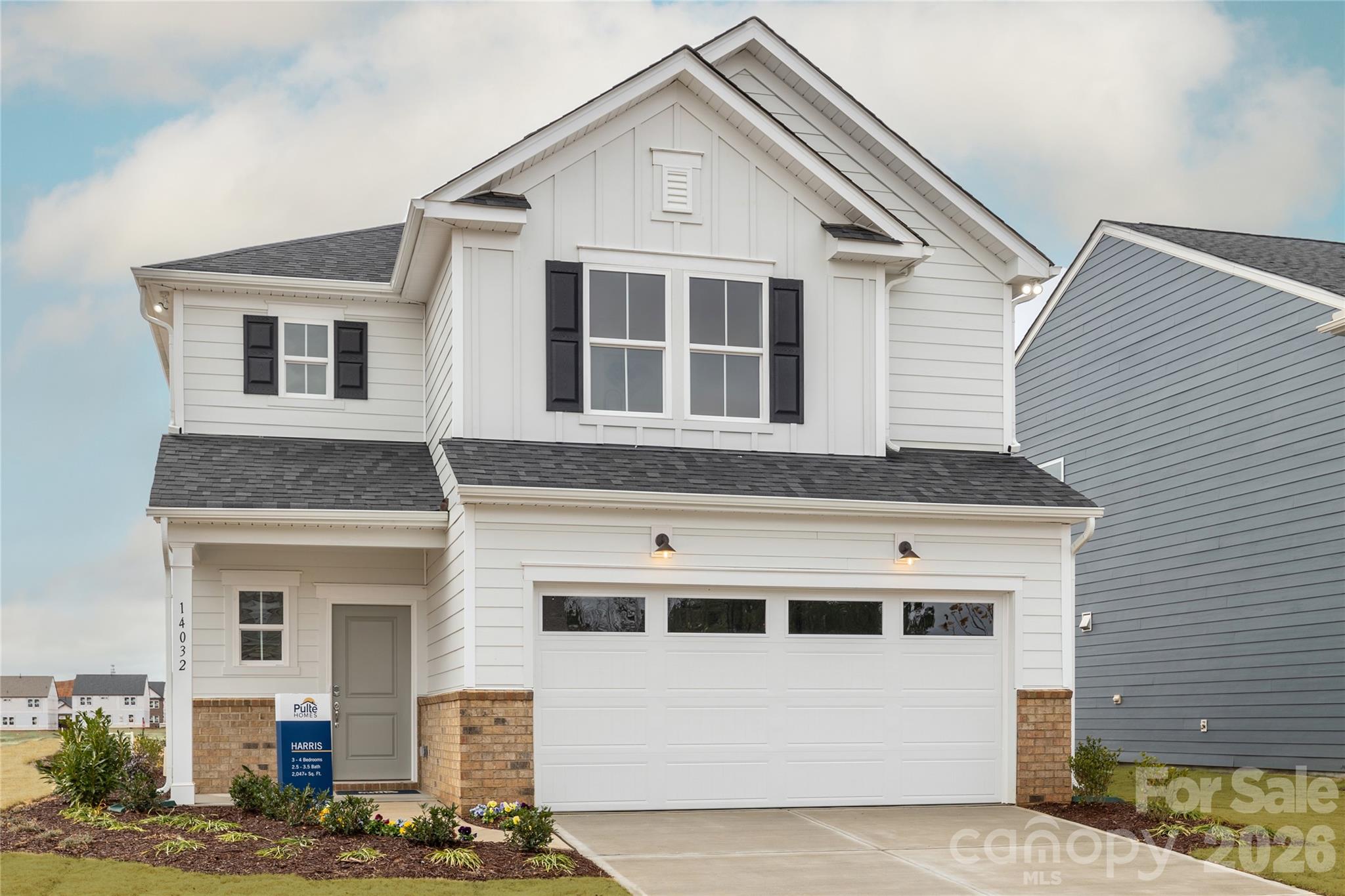 Master-planned neighborhood conveniently located minutes away from the Rivergate Shopping Center, Carolina Premium Outlets, McDowell Nature Preserve, and Lake Wylie, and in close proximity to the Charlotte Douglas International Airport and Uptown Charlotte.  This Harris plan is a 4-bed, 3-bath two-story home featuring a first-floor formal dining room, guest bedroom, and full bathroom; open floor plan; beautiful kitchen with extensive cabinetry, and gas stainless steel appliances; and an upstairs game room + 3 more bedrooms with large closets.  We are offering a financing incentive with use of our preferred lender, for a limited time.  HOA fees includes High-Speed Internet and TV service, with an amenity center now open.