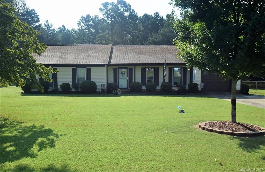 Nice 3 bed, 2 bath ranch home on a level acre with fenced back yard and in-ground pool.  Large great room with cathedral ceiling and gas-log fireplace.  Awesome sunroom overlooks the pool and back yard. Formal dining room and an eat-in kitchen. Well-maintained and move-in ready!  HVAC is 3 years old and roof is 9 years old. Showings begin on Wednesday 8/23/17.