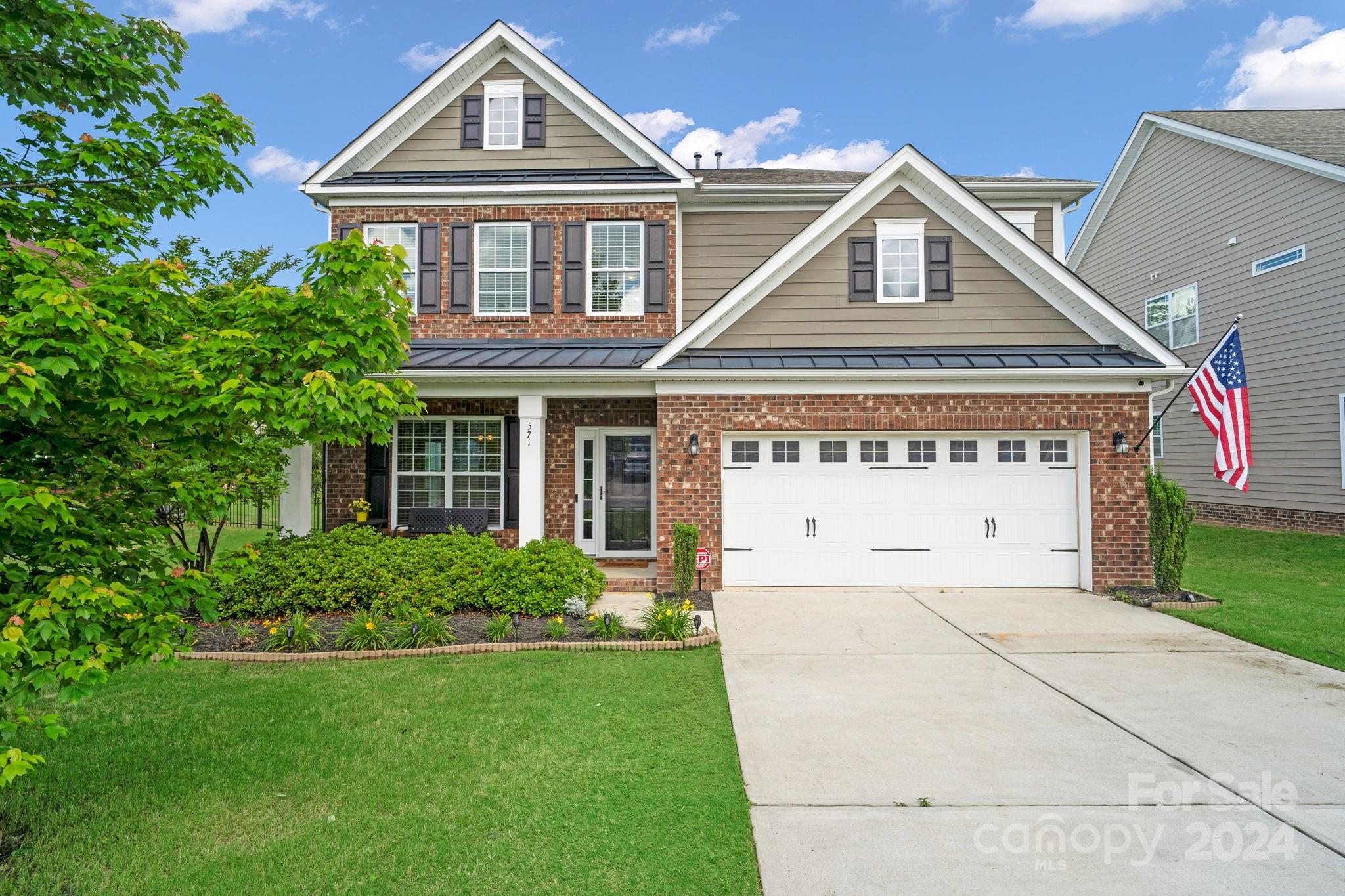 Amazing opportunity! Priced under appraised value and ready for you! Gorgeous flat, fenced lot, backing to HOA-owned, treed area. In desirable Hawks Creek community & conveniently located near I-77, Tega Cay & many stores/restaurants. This 3 bedroom home has multiple flex spaces such as a first-floor office, upstairs loft & additional flex room. The kitchen features a center island, tile backsplash, granite countertops, butler's pantry & walk in pantry. Open to the family room; a perfect layout for entertaining. The spacious primary suite is located on the second floor & has an upgraded spa-like shower with stunning tile work. Bonus features include surround sound, a high-efficiency tankless water heater, whole house air purifier, lovely crown molding, tray ceilings & amazing storage w/ multiple linen closets, large closet under the stairs and heated garage. Enjoy the neighborhood amenities such as an outdoor pool, sidewalks & pocket parks. All in the Fort Mill School District!