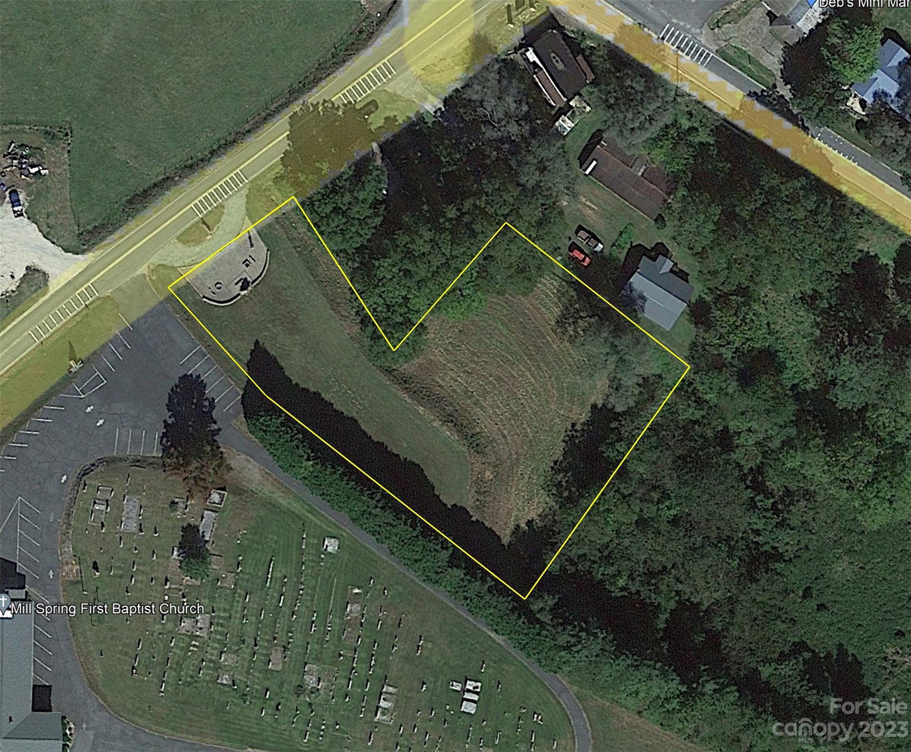 Rare property located in the heart of Mill Spring NC sitting just South East of the intersection of Highways NC 108 and Highway 9.  Highway 9 runs Northwest toward Lake Lure and Chimney Rock and to the South East toward Spartanburg SC. Currently there is a relatively new Dollar General, Tim Edward Farm/Mulch/Graves and Landscaping supplies, Mill Spring Crossing which currently is home to six different Businesses and two different Convenience Stores. Come create your unique business to this heavily traveled location.