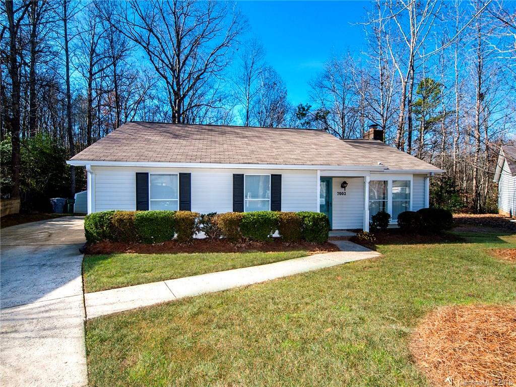 One of the BEST floor plans EVER!!  This is the one you have been waiting for!!   Beautiful cul-de-sac lot! Home has been well taken care of! Brand  NEW PAINT, NEW water heater, New roof (2012) large shed w new roof, NEW Carpet, New hardwood look, Brick FP Floor to ceiling!    NO HOA !!  Large kitchen, open to family room, Large master suite, HUGE deck, Wooded to the back of home for privacy! Easy access to 74, minutes to I 485, Matthews, Shopping and restaurants! Location, Location!!