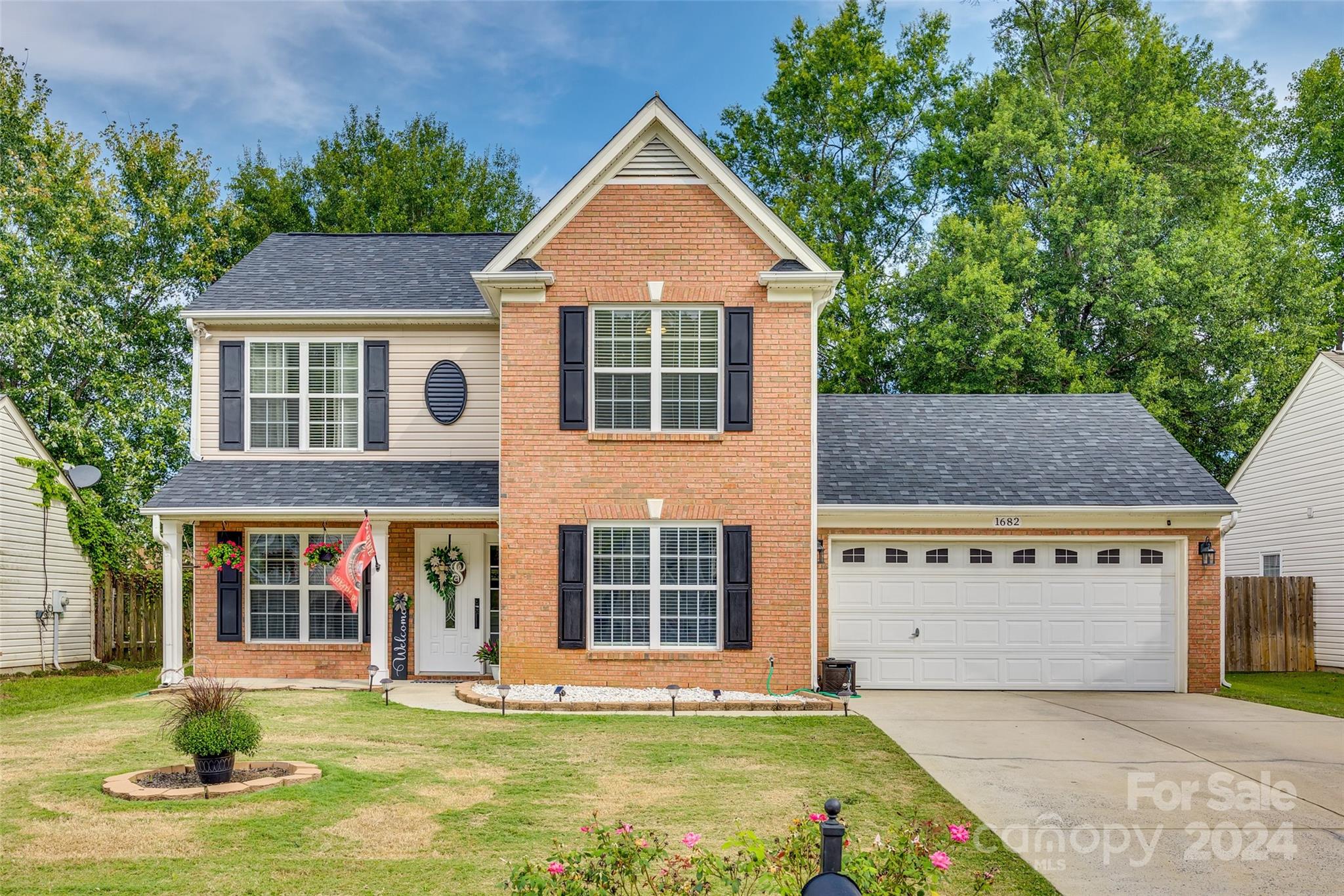 This charming traditional two-story residence features 3 spacious bedrooms and 2.5 bathrooms,
providing ample space for both comfort and convenience. All bedrooms are located upstairs as
well as laundry. The well-designed layout includes a kitchen with granite countertops and
formal dining room. Enjoy the fireplace with gas logs in the inviting living area, ideal for
relaxing after a long day.

Step outside to the fenced-in backyard that includes a great patio and a firepit – just in time for
fall bonfires! This is a fantastic space for outdoor activities and gatherings, offering privacy and
security. The property is situated in an established neighborhood. With a two-car garage and
plenty of storage, and an interior that has been so well taken care of - this home is positioned to
sell quickly. Don’t miss the opportunity to make this lovely house your new home!