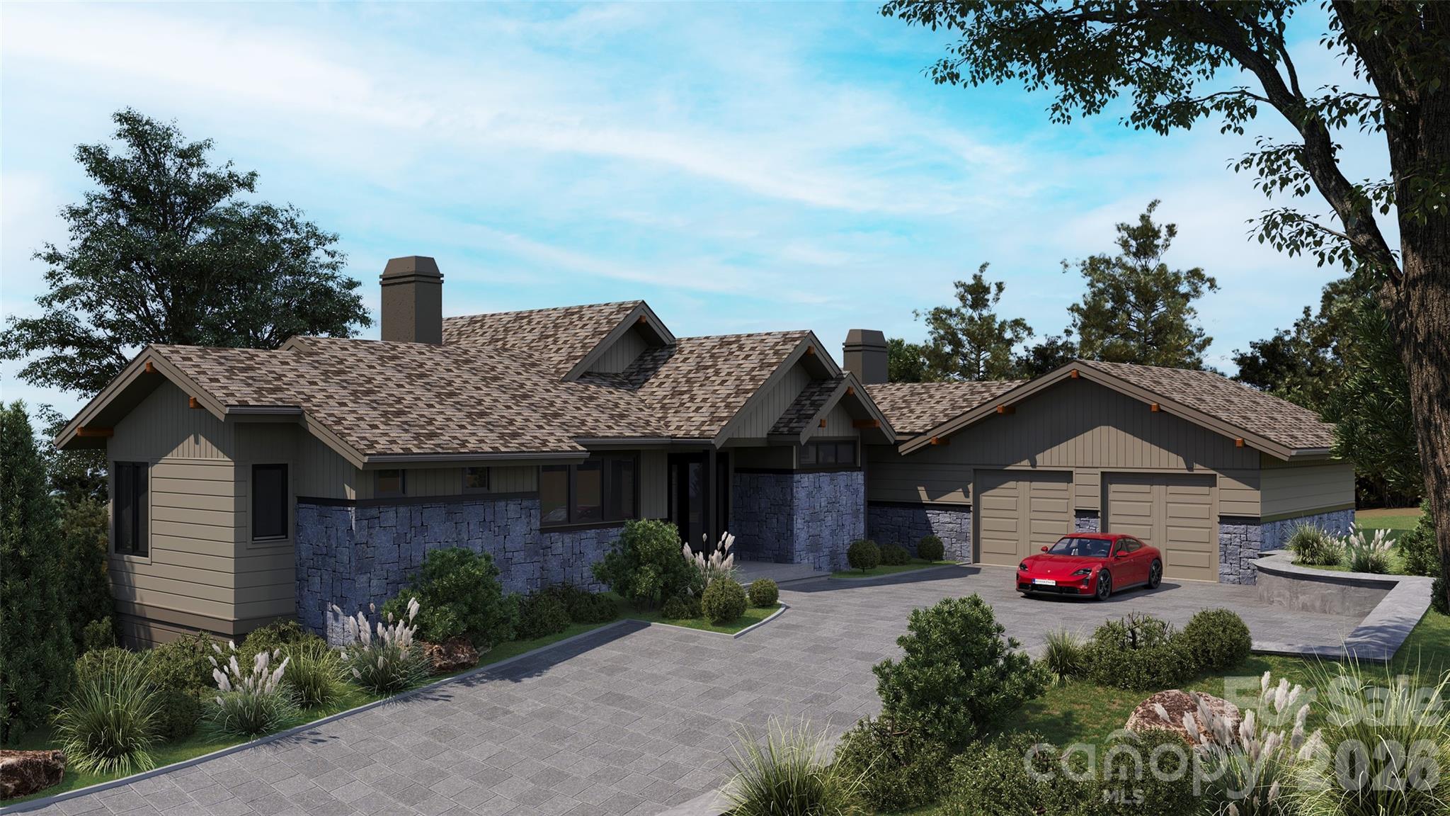 Don't miss this rare opportunity to own a proposed BRAND NEW home in the highly sought-after Tom Fazio-designed golf community of Champion Hills. This thoughtfully designed 3-bedroom, 3.5-bath residence features a spacious open floor plan with a light-filled great room, an expansive kitchen perfect for entertaining, and a luxurious primary suite conveniently located on the main level. The lower level walkout offers two private guest suites, a generous second living area, and a dedicated golf cart garage. Enjoy the ease of modern living in a premier mountain golf community known for its stunning scenery, world-class amenities, and close proximity to downtown Hendersonville. Only 35 minutes to Biltmore Park Town Square in Asheville. Please call the listing agent for additional information. Please note: This home is proposed, and construction has not started at this time. Visit the link to see the list of proposed materials and fixtures: https://championhillslot402.my.canva.site/