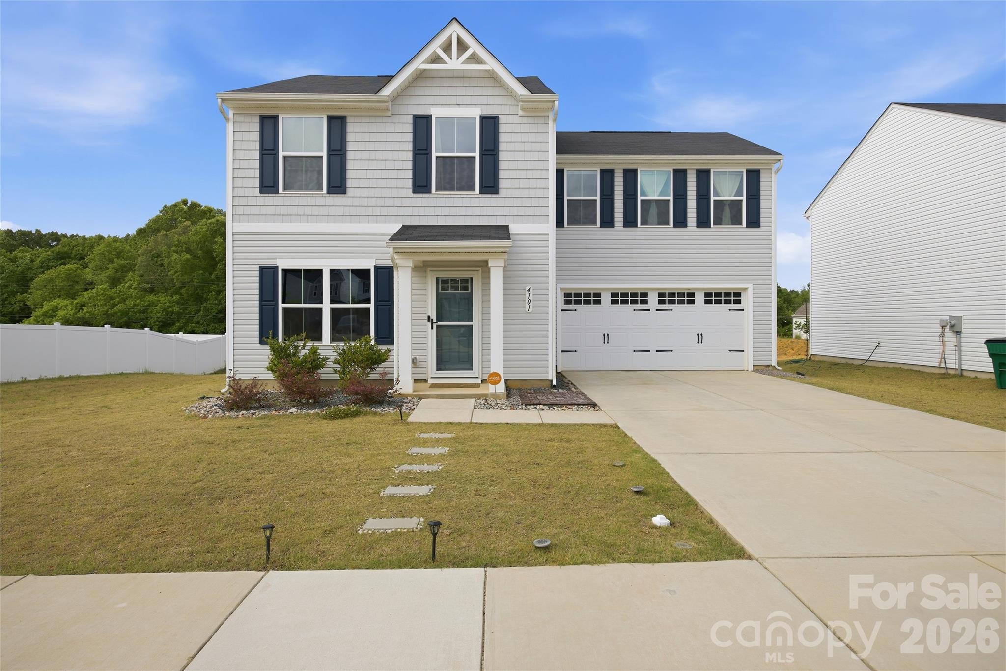 This beautiful two-story home offers a bright and open layout designed for modern living. Natural light fills the main level, highlighting the durable LVP flooring that flows throughout the primary living areas. The combined living and dining space creates a welcoming atmosphere, perfect for both everyday living and entertaining.

The kitchen is thoughtfully designed with a central island for added workspace and gathering, along with a convenient pantry for extra storage. A half bathroom on the first level adds functionality for guests.

Upstairs, you’ll find all four spacious bedrooms, along with two full bathrooms and a conveniently located laundry room, making daily routines easy and efficient.

Step outside to enjoy the rear patio, ideal for relaxing or hosting gatherings, and take advantage of the detached rear storage for additional space and organization. This home blends comfort, style, and practicality in every detail.