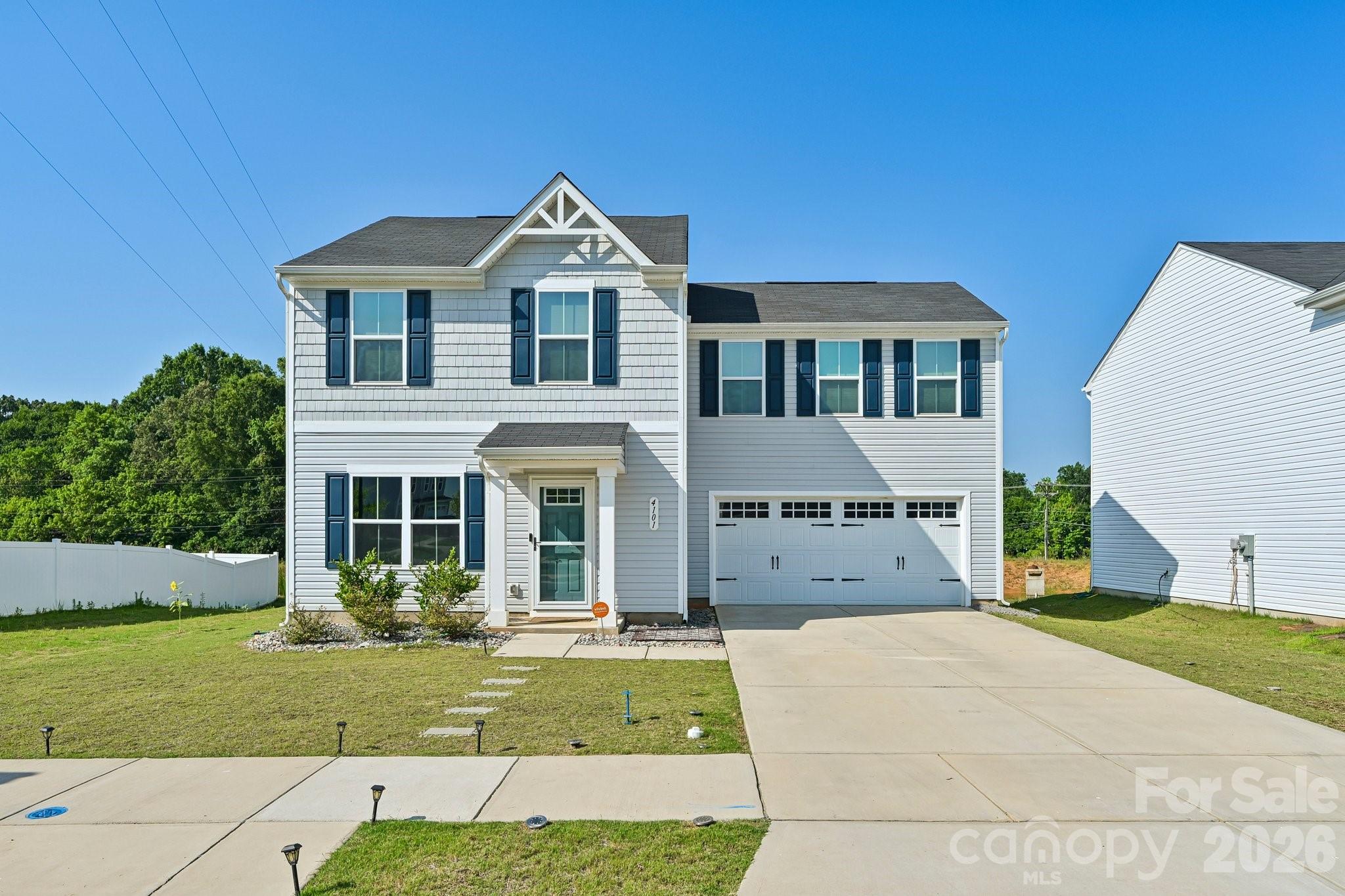 This beautiful two-story home offers a bright and open layout designed for modern living. Natural light fills the main level, highlighting the durable LVP flooring that flows throughout the primary living areas. The combined living and dining space creates a welcoming atmosphere, perfect for both everyday living and entertaining.

The kitchen is thoughtfully designed with a central island for added workspace and gathering, along with a convenient pantry for extra storage. A half bathroom on the first level adds functionality for guests.

Upstairs, you’ll find all four spacious bedrooms, along with two full bathrooms and a conveniently located laundry room, making daily routines easy and efficient.

Step outside to enjoy the rear patio, ideal for relaxing or hosting gatherings, and take advantage of the detached rear storage for additional space and organization. This home blends comfort, style, and practicality in every detail.