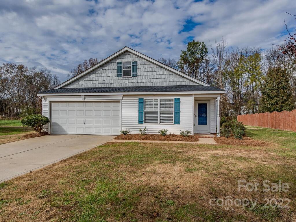 PRICE ADJUSTMENT 2/22/23  Charming 3 bedroom, 2 bath ranch home, on quiet cul-de-sac in the desirable Cornerstone neighborhood. Large living room with cozy Fireplace, granite surround and hearth, gas logs, LVP Flooring, ceiling fan and volume ceiling. Kitchen has ample cabinets & counters, breakfast bar and eat-in area. Large pantry with built in shelves. Split bedroom plan with spacious owners suite features an oversized walk-in closet and generous-sized en-suite bath with a garden tub and a separate shower. Two good sized additional bedrooms and hall bath. Nice sized flat private, quiet, backyard that backs to common area. Great for entertaining. Plenty of parking in the 2 car garage and driveway. The Cornerstone Neighborhood features a community swimming pool, playground. and walking trails for your enjoyment. Low HOA dues. Fiber internet being installed in the area.