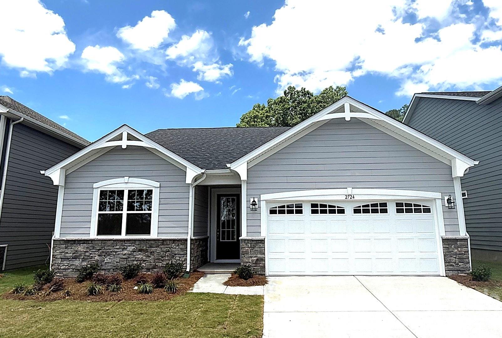 Designed with comfort and convenience, this beautiful single level home features four spacious bedrooms and two full bathrooms, all located on the main floor. Ideal for both everyday living and entertaining, the open concept layout offers a seamless blend of style and functionality. Inside you will discover bright, inviting living spaces filled with natural light and enhanced by thoughtfully selected finishes throughout. The heart of the home is the expansive kitchen, dining, and family room area, where an effortless flow creates the perfect setting for gatherings large and small. The private primary suite serves as a relaxing retreat, while three additional bedrooms provide ample flexibility for family, guests, a home office, or hobby space. With its well-designed floor plan, comfortable living areas, and exceptional convenience, this home offers the perfect balance of practicality and modern appeal and the quality you deserve. Just minutes from I 85, Westfall offers the perfect blend of convenience and outdoor living. Enjoy easy access to shops, restaurants, the Gastonia Farmers Market, and the charm of Downtown Gastonia. Nature lovers will feel right at home with Crowders Mountain, Rankin Lake Park, and direct access to the new sprawling 140 acre Linwood Springs Park with endless activities and outdoor fun. Live where adventure and community come together.
