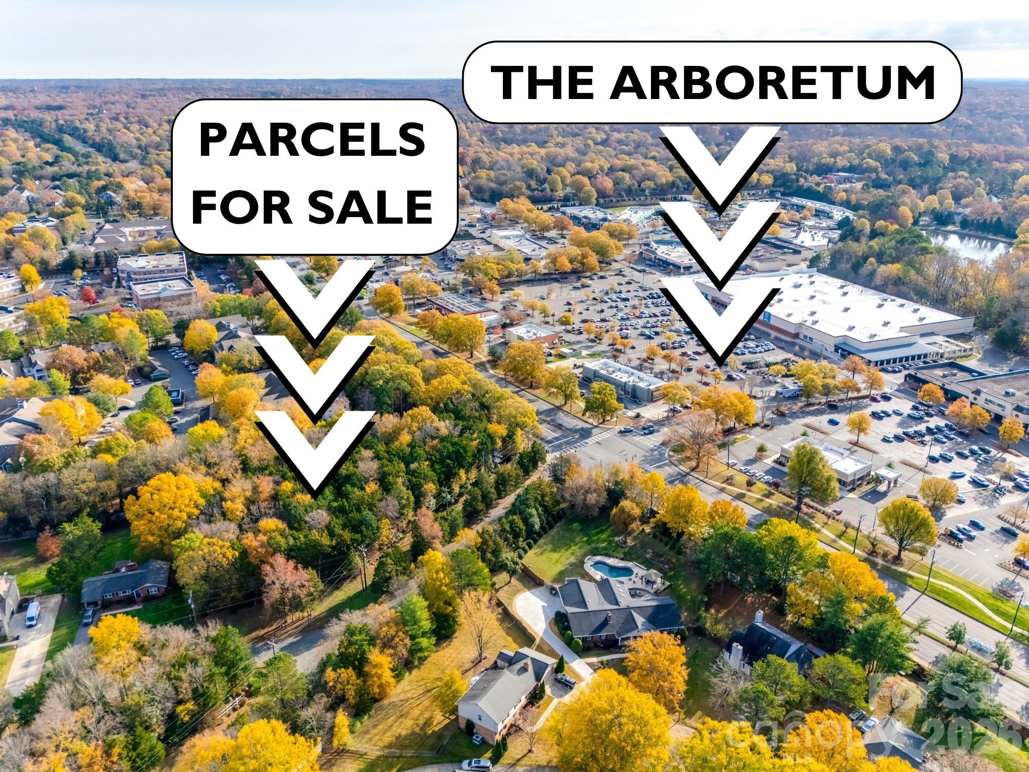 This undeveloped 1.2 acre property is located directly across from The Arboretum on Pineville-Matthews Road, offering a rare investment opportunity consisting of two prime lots sold as a single acquisition. The site is characterized by mature trees and its proximity to an established neighborhood, balancing a quiet setting with immediate access to major retail, dining, and transportation corridors leading to Uptown Charlotte.

The seller commissioned Tim Finein of Peadon Finein and Sarah Stewart of Dogwood Engineering to conduct a proposed site plan for the combined parcels. Based on City of Charlotte setback requirements and design standards, it has been determined that the site can potentially accommodate 8 townhomes using a Cottage Court design layout. Initial meetings with City of Charlotte staff regarding this specific density and site use have resulted in positive feedback. This listing represents a high potential development opportunity in a core Charlotte location with preliminary due diligence already in place.