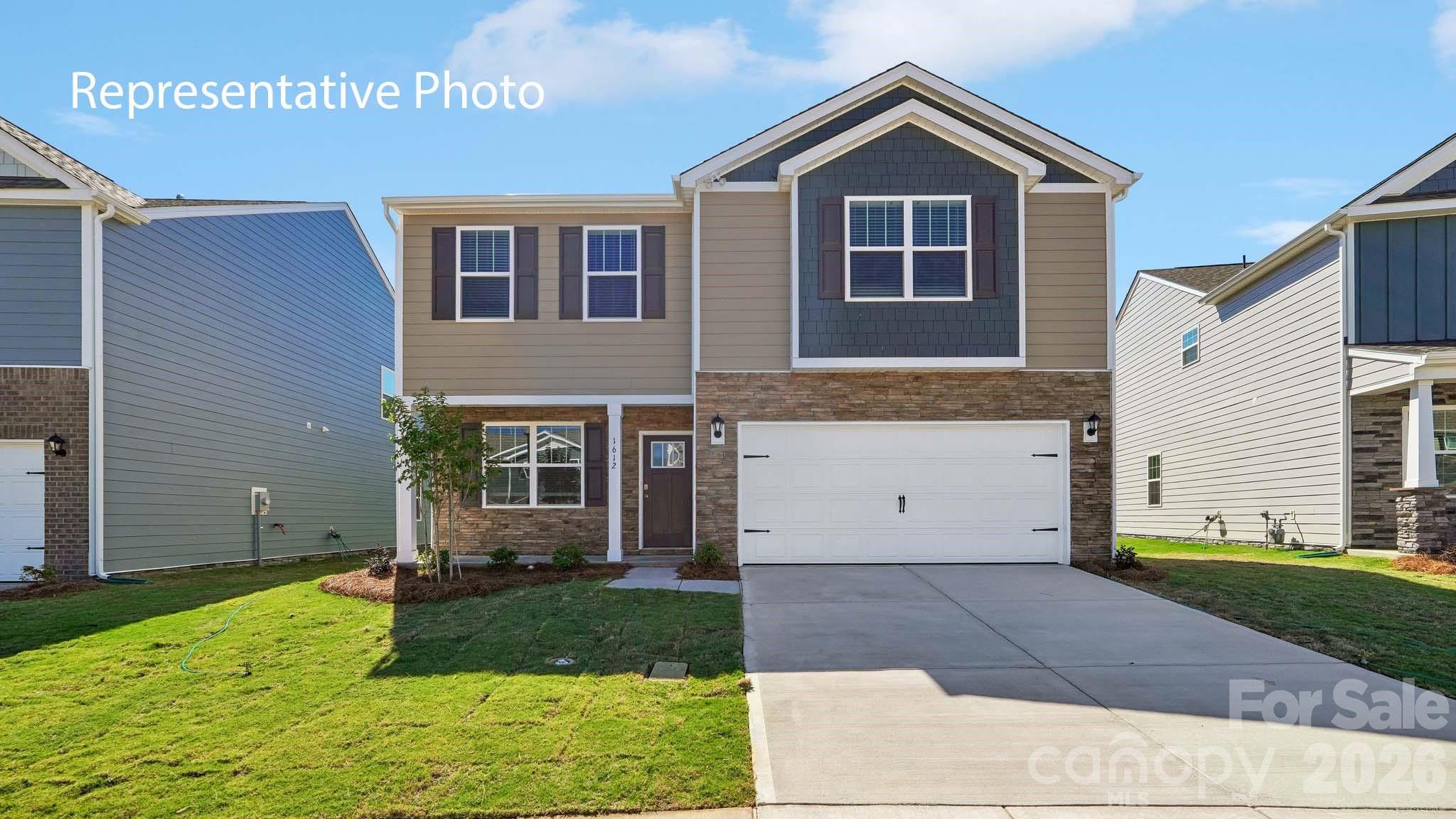 Come see 6605 Barcelona Way located in Charlotte, North Carolina! 

The Penwell is a gorgeous, home that boasts an impressive level of comfort, luxury, and style. The home offers you bedrooms, two & a half bathrooms & two-car garage. Upon entering the home, you’ll be greeted by a foyer that leads directly into the center of the home. At the heart of the home is a spacious great room that blends with the kitchen, creating an expansive & airy feel. The kitchen is well equipped with a walk-in pantry, stainless steel appliances, & breakfast bar, perfect for cooking and casual dining. The primary suite features a walk-in closet & en-suite bathroom with dual vanities. Well apportioned guest rooms provide comfort & privacy with access to a secondary bathroom. The laundry room completes the second floor. With its thoughtful design, spacious layout, & modern conveniences, the Penwell is the perfect place for you. Fully sodded yard. BRAND NEW HOME WITH COMPLETE BUILDERS WARRANTY