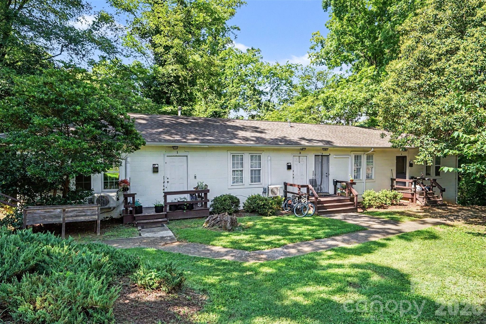 Investor Gem! Turnkey 4-unit (4-1BR studios) on 0.31 acres in red-hot Enderly Park — fully managed by PM, tenants pay every utility, and it’s never sat through an extended vacancy. In-place rents still trail the market, so the Property is a 4plex multifamily, not a SFH home as listed above.

Upside is baked in and ready: lease renewals on two units just came in higher for the upcoming lease year. Units 1–3 were taken down to rehab two years ago and Unit 4 sits in original condition — an est. ~$10K refresh forces appreciation through higher rents and property value. Property has a large, unused walk in basement that could be permitted and converted to a 5th apartment.

Private, exclusive parking lot — no shared drives, no neighbor friction. New construction is trading from the low $500Ks right around the block.

Walkable to the West End boom on Tuckaseegee Rd: the 27-acre Savona Mill redevelopment (Savona Food Works food hall, 300+ apartments), the $80M Lower Tuck warehouse conversion, and Station West. 10 minute walk to Stewart Creek Greenway running straight to Uptown. Quick hits to Freedom Dr, Wilkinson Blvd, I-85 and I-77.
Cash flows today, added appreciation tomorrow. Buy and hold or buy for a future build — your choice in the one neighborhood with unlimited momentum and growth!