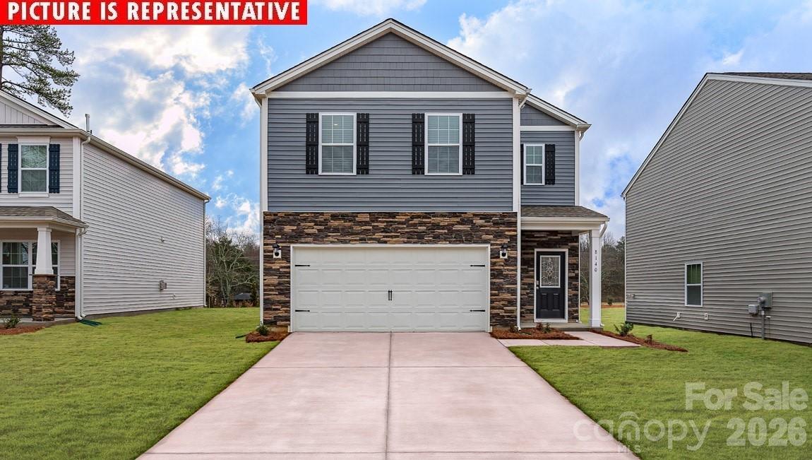 This open floor plan is an incredible value in out new Cardinal Creek community! Our Home is Connected Package includes programable thermostat, Z-wave door locks and wireless switch, touchscreen control device, video doorbell. All the finishes you would expect in a new home including 9 foot ceilings on the first floor, LVP flooring throughout the first floor & so much more! The kitchen features white quartz countertops, white cabinets, tile backsplash, and stainless steel appliances including a gas range! COME HOME AND RELAX IN YOUR GORGEOUS BRAND NEW HOME!