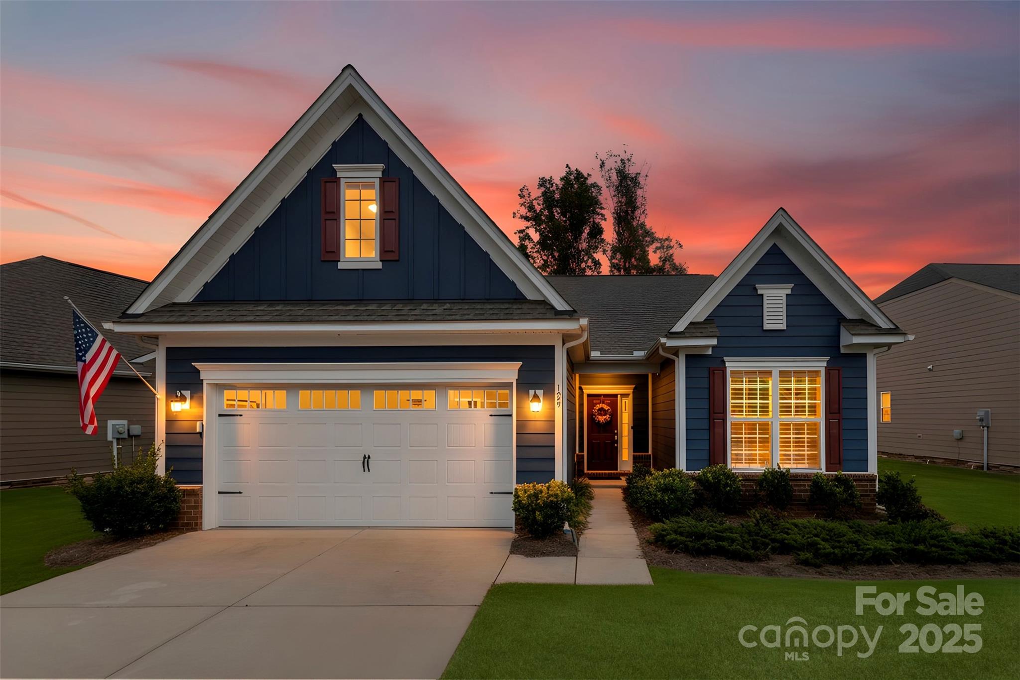 This home is Back on The Market after being temporarily off for personal reasons. Welcome to Imagery at Mountain Island Lake, a premier 55+ active-adult community offering low-maintenance living and an exceptional lineup of resort-style amenities. This beautifully appointed one-story home is ideally situated in one of the most sought-after lake communities in the Charlotte area.

Designed with comfort and functionality in mind, this 2-bedroom, 2-bath home with an office/flex room features a spacious open floorplan that seamlessly connects the living, dining, and kitchen areas—perfect for both everyday living and entertaining. The kitchen showcases quartz countertops, crisp white cabinetry, stainless steel appliances, and a large island with breakfast seating, along with convenient nooks ideal for a coffee or beverage station.

A split-bedroom layout offers privacy, highlighted by charming arched walkways leading to each suite. The French-door office provides a bright, quiet space for work or hobbies. The home is filled with natural light and enhanced by plantation shutters throughout for added privacy. Durable luxury vinyl plank flooring spans the main living spaces, with tile flooring in all baths. The serene primary suite features a spacious bath with dual vanities and quartz countertops. Step through the main living area onto a large screened-in porch, then out to an extended paver patio overlooking the community’s wooded walking trails—a peaceful and private outdoor retreat. The generous laundry room provides excellent flexibility, with space for a utility sink, folding station, or extra storage.

Living in Imagery means enjoying an unparalleled suite of amenities, including a clubhouse, fitness center, heated resort-style pool (open May–October), lighted pickleball and tennis courts, walking trails, dog park, lake access, kayak launch and storage, plus a network of creative cabins featuring a library, pottery studio, art studios, sewing cabin, and celebration spaces. A full-time Lifestyle Director curates a robust calendar of events, clubs, and activities, creating a vibrant and social lakeside community. A future community dock is also planned nearby.

This home offers the ideal blend of comfort, privacy, and active-adult living in a truly exceptional lakefront neighborhood.