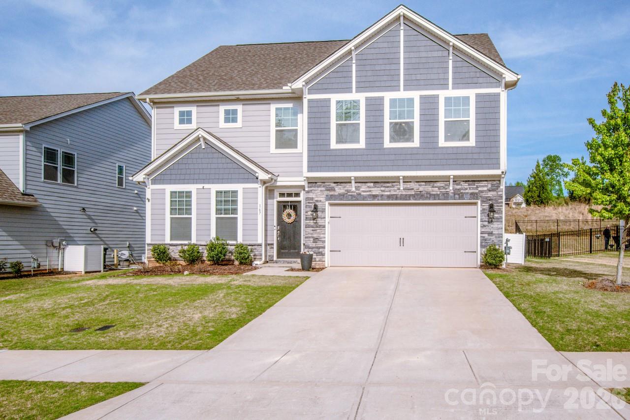 --- $10k PRICE IMPROVEMENT! --- Welcome to Falls Cove! Step into your spacious Kitchen with beautiful Quartz Countertops, Butler’s Pantry, Gas Cook-Top & Double Wall Oven! Open floorplan on lower level provides ample space for relaxing & entertaining, Push-button Gas Logs in the fireplace, Let all the natural light pour into the living room through the elegant plantation shutters, Mother-in-law suite downstairs with a full bath and walk-in shower. Primary suite upstairs with tray ceiling and luxurious private bathroom + HUGE walk-in closet. 3 additional bedrooms on upper level. Step out back and enjoy the metal roofed heavy-duty gazebo. Enjoy your flat-screen TV relaxing in the sitting area by the the fire table &  overlooking your fully fenced-in yard w/ separately fenced in children's playset ! Gas Tankless hot water heater & 2-car attached garage. Home situated near front of the development on a cul-da-sac street so though-traffic is minimal for children playing etc. Seller has also had professional irrigation system installed with multiple zones, as well as, underground guttering installed for optimal drainage & aesthetics. Minutes from Lake Norman State Park and downtown Troutman with many dining & shopping amenities ! Inquire TODAY !