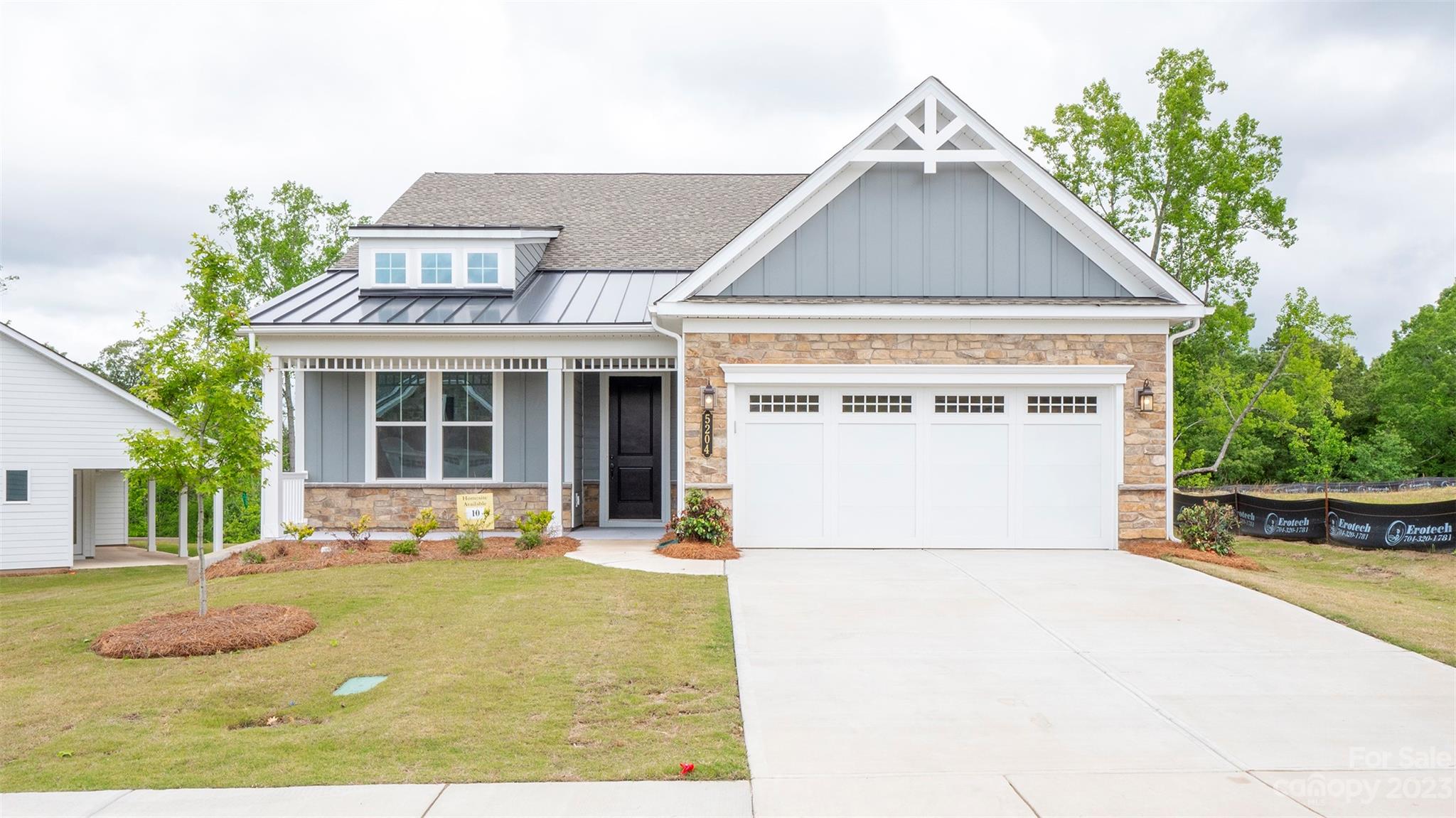 **MOVE IN READY HOME AVAILABLE NOW! ** Located in the brand-new gated 55+ neighborhood of The Gentry at Handsmill on Lake Wylie. This spacious 3 Bedroom home features an open main living area overlooked by the home's centrally located Gourmet Kitchen. The Kitchen features white cabinetry with contrasting wrap on the Island, quartz countertops, under-cabinet lighting, gas cooktop, GE stainless steel appliances, and a walk-in pantry. All main living areas feature EVP flooring in Light Pine. The Den separates the two Bedrooms on the first floor, while a Finished Bonus Room with Full Bath and Walk-In Closet can function as a Guest Suite, Hobby Room, Fitness Studio, or anything you can imagine.