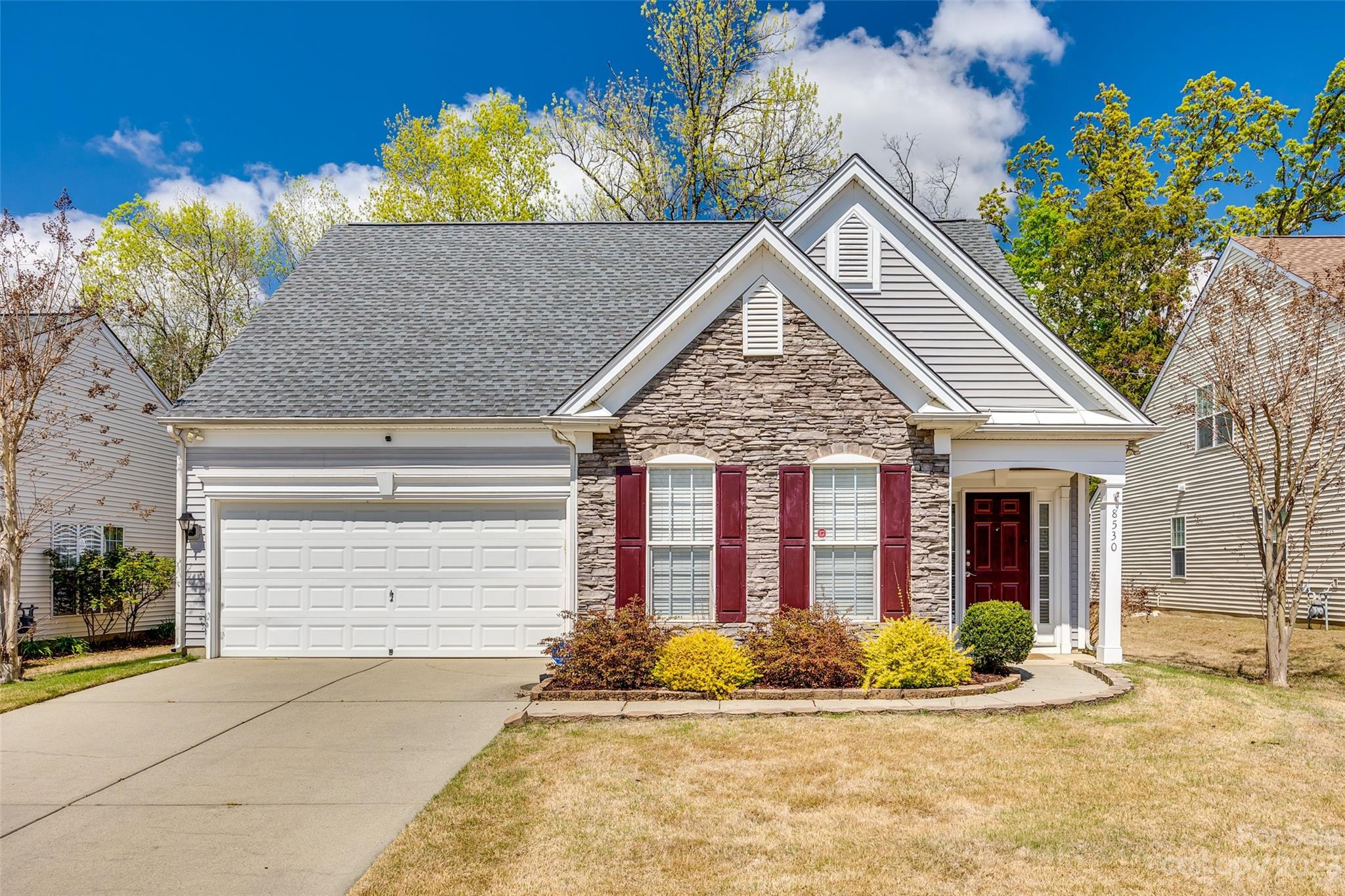 Check out this amazing Highland Creek home featuring 3 bedrooms, 3 full bathrooms, and a 2-car garage! With its convenient layout, this home suits a variety of lifestyles. You'll find the primary bedroom and a second guest bedroom on the main level, as well as a spacious second primary bedroom on the second floor. This well-maintained home boasts many desirable features, including new roof, HVAC, and water heater, beautiful hardwood floors, fresh paint, updated lighting, and a recently updated primary closet. Step outside and enjoy the covered porch, extended patio, and built-in fire pit surrounded by privacy trees in the backyard. Plus, you'll have access to great amenities like pools, tennis courts, pickleball courts, and lawn maintenance, all included in the HOA. Don't miss out on this incredible opportunity!