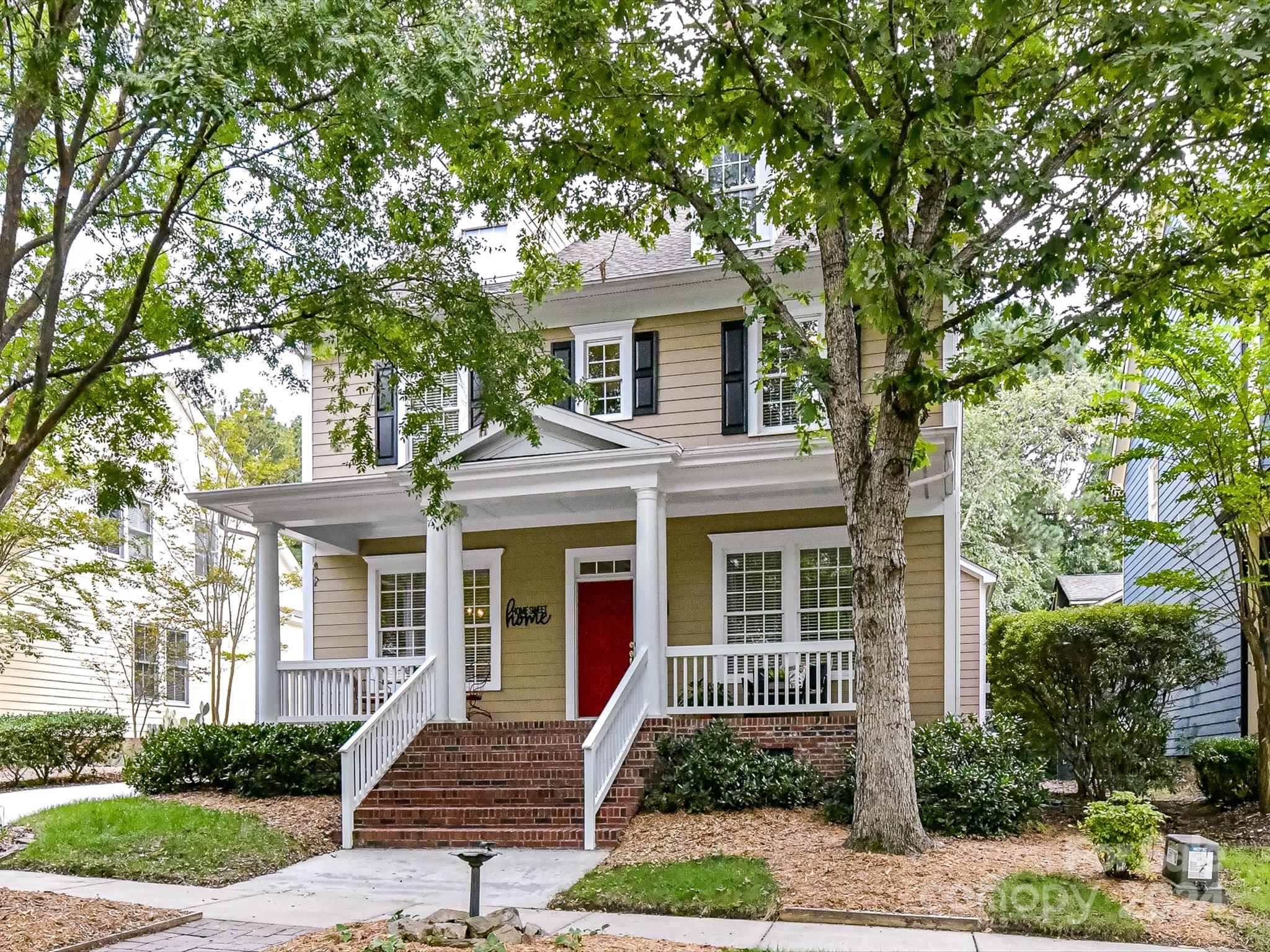 IMPECCABLY KEPT BEAUTY that is a JOY to show! You will appreciate the David Weekley QUALTIY boasting of 10 Foot Ceilings on Main, Craftsman Moldings, & Lrg Covered Front Porch! PRIVATE Lot w/ Patio backs to Green Space! NEW Roof 2023! NEW QUARTZ COUNTERS! Both Furnaces Replaced-& Under Maintenance Contract! Fantastic STORAGE in Home & Garage attic! Welcoming Foyer w/Wd Floors. Living Rm can easily be your Office! Dining Rm w/ Newer Light Fixture, Wood Flrs & Moldings. Amazing Kitchen w/Both Raised Bar & Center Island! 42" Cabinets, Quartz Cntrs, Single Bowl Sink & Faucet! Remote Blinds in Kit!! Under Counter Lighting, Tile Bcksplsh, & Roll-out Drawers. Sunny Breakfast Rm! Huge Family Rm w/Fireplace, Built-in Shelves & Open to Kitchen! Designer Powder Room Decor! Oversize Primary Bdrm w/Fan & Moldings. Primary Bath w/Corner Garden Tub, Separate Shower, Tiled Floors, White Cabinets, & Walk-in Closet. Large Loft w/ built-in Desk/Computer area-(can be optional 4th bdrm location). Hurry!
