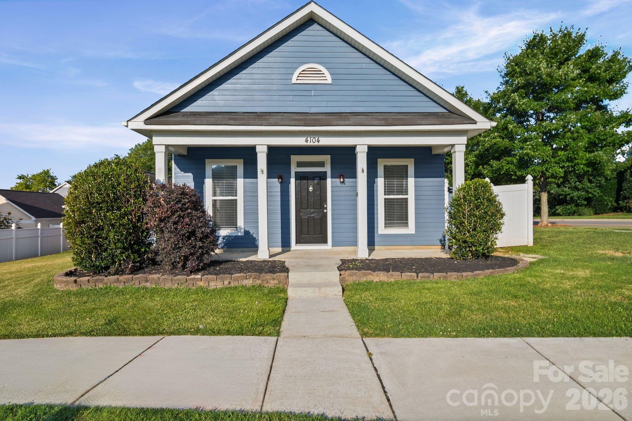 Welcome home to this well-maintained 3-bedroom ranch situated on a spacious corner lot in a desirable Huntersville location! The open floor plan features a generously sized kitchen with stainless steel appliances overlooking the great room, creating the perfect space for everyday living and entertaining. The primary suite offers a private bath, while two additional bedrooms are conveniently located on the main level. Step outside to a beautifully landscaped backyard complete with an expansive patio, ideal for outdoor dining, entertaining, or simply unwinding. A detached two-car garage provides ample space for vehicles, storage, or a workshop. Conveniently located just 5 minutes from the elementary and middle schools and only 10 minutes to Birkdale Village with its shopping, dining, and entertainment. Easy access to major highways, Lake Norman, and Uptown Charlotte makes this home a fantastic opportunity!