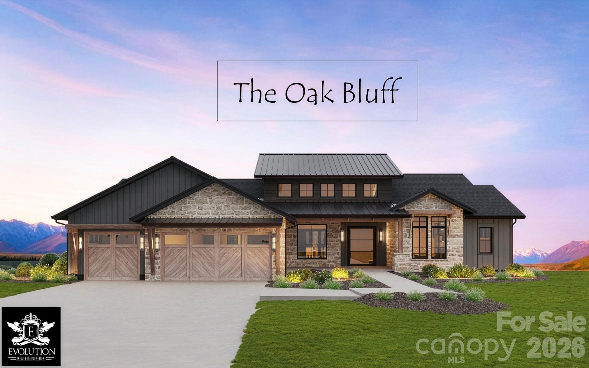 Experience the Perfect Blend of Mountain Charm & Modern Style in this Beautifully Designed Luxury Home by Rentfrow Designs & built by Evolution Premier Builders. Located Just Minutes to Denver Shopping, Eateries & Amenities. The Oak Bluff Model boasts over 5,400 sq ft of Heated Living Area, Soaring 24’ Vaulted Ceilings in Great Room with 10’ ceilings throughout the remainder living area while offering a Walk in Kitchen Scullery, Chefs Kitchen with Pro Series Commercial Grade SS Kitchen Appliances (including 69” Fridge/Freezer), 2 x 60” Modern Linear Fireplaces located in the Great Room & Basement, Modern Pivoting Front Door, Drop Zone, Primary Bedroom & Guest Suite on Main w Bath ensuite, & Abundant Windows for Natural Lighting. Laundry Rooms on Main AND Basement & Multiple Expansive Sliding Patio Doors!  The Large, Walk-Out Basement is ideal for Multi-Generational Living & Includes a Game Room, Theatre Room(build out is included), Living Room,  3 Guest Suites/2.5 Baths & Kitchenette with Bar as well as 201 sq ft of Unheated Storage Area. Features Include Dutch Quality Stone Veneer, Trex Composite Decking, Stained Pine Ceilings in Covered Outdoor Areas & a 3 Car Garage! Heavily Milled & Extensive Trim Packages, 7.5” European White Oak site Finished Hardwoods & Walk-in Closets. Rinnai Tankless Water Heater, High Performance Window Package, High Efficiency HVAC System, Radiant Barrier Roof Deck & 12” Thick Basement Wall are just a handful of Builder Quality Examples. Every detail of this Custom Home has been Covered & is a Perfect Match for Executive Style Living! Estimated Build Finish is December 2026. Trash & Internet services are included in HOA dues!