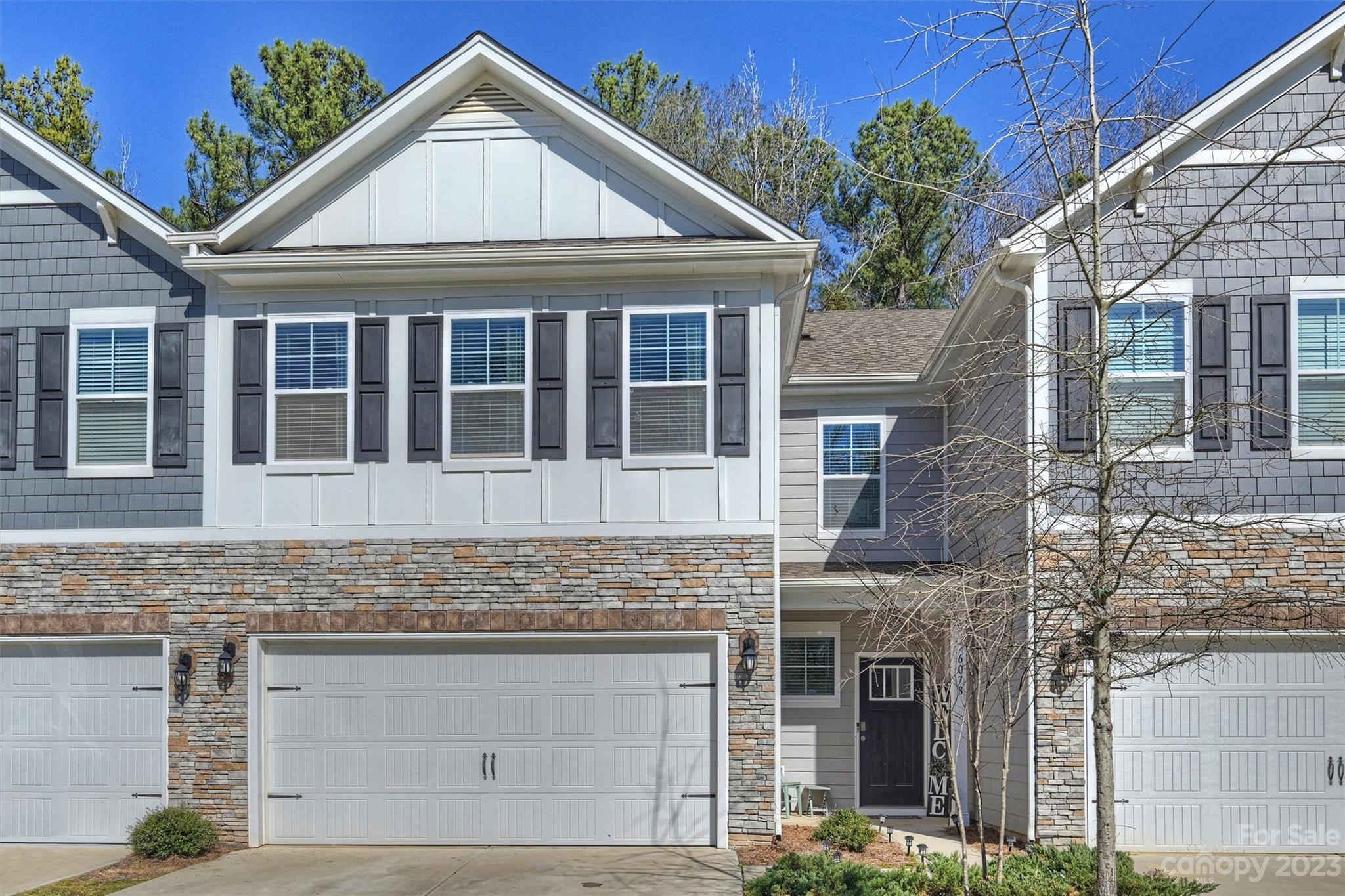 Expansive townhome in a resort style community, conveniently located minutes to Ballantyne w/ low SC taxes! The home is uniquely positioned in the community: One of a handful of cozy three unit townhome buildings w/ a serene outdoor environment front and back --lush front wooded area that's pedestrian friendly w/ sidewalks on both sides of the street, & the backyard complemented by woods for more privacy. 

All the modern conveniences you come to expect define this home: Open floor plan w/ natural lighting, bedroom & full bath on the main; lots of kitchen storage space w/ large island, granite counters throughout, SS appliances, lrg primary suite w/ dual vanity, garden tub & upgraded shower w/ bench; huge laundry, drop zone at the grg. entrance too. Lrg garage.  Spacious 2nd floor loft for flexible living & entertaining. 

Community Amenities: pool, private resident clubhouse and fitness center, pickle ball court, and bocce ball courts, playground, etc offer something for everyone!