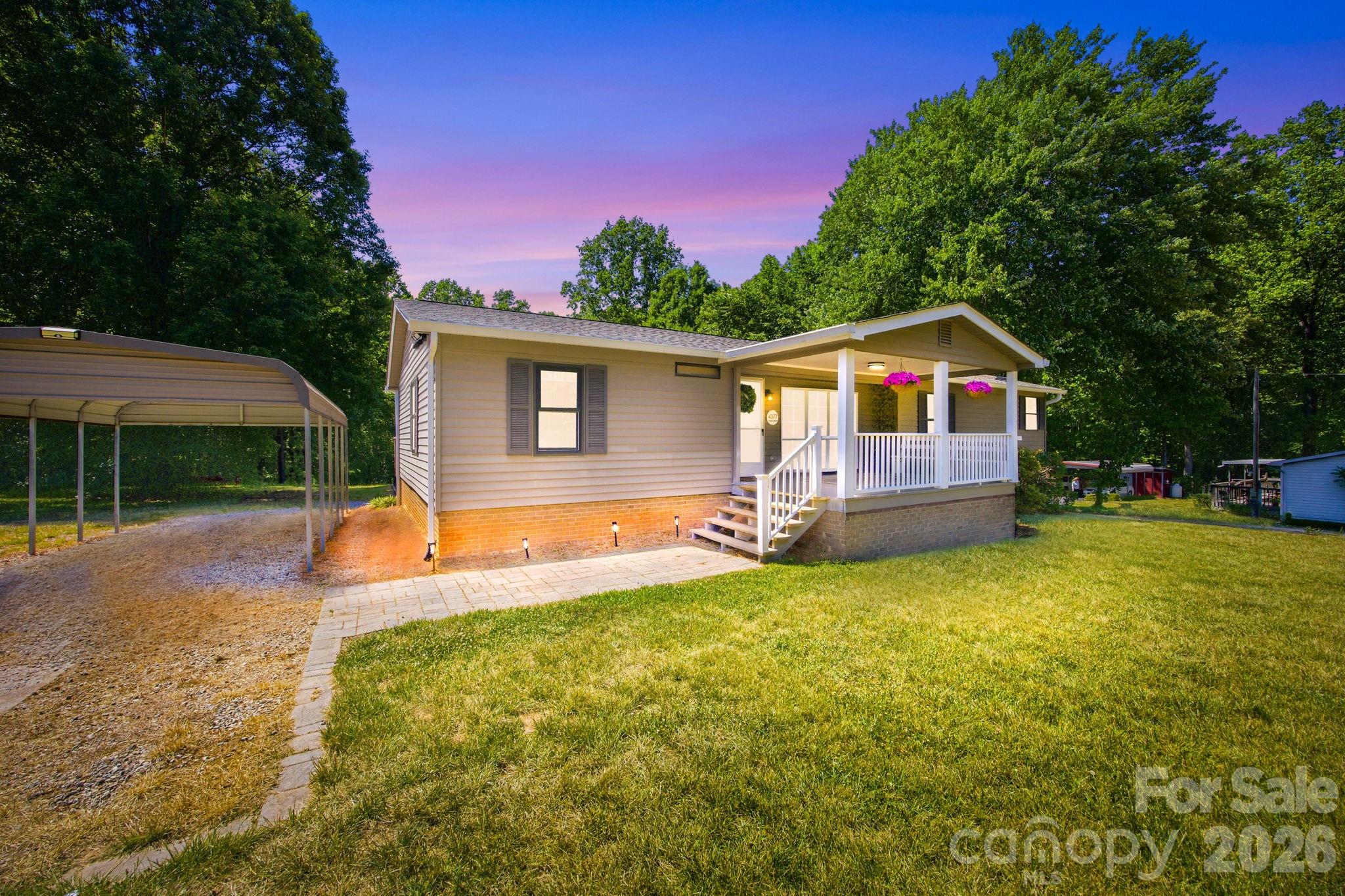 Nestled on nearly 3.5 private acres in desirable Denver, this beautifully updated 3-bedroom, 2-bath home offers the perfect blend of peaceful country living and everyday convenience. Step inside to discover a stunning kitchen and beautifully updated bathrooms featuring stylish finishes and modern touches throughout. The inviting layout offers comfortable living spaces filled with warmth and functionality, while the partially finished basement provides endless possibilities for additional living space, recreation, storage, or a home office. A basement garage adds even more convenience and versatility. Surrounded by mature trees and tons of privacy, this property feels like your own private retreat while still being just minutes from shopping, eateries, entertainment, and more. Whether you’re relaxing at home or entertaining guests, this property delivers space, comfort, and a location that’s hard to beat.