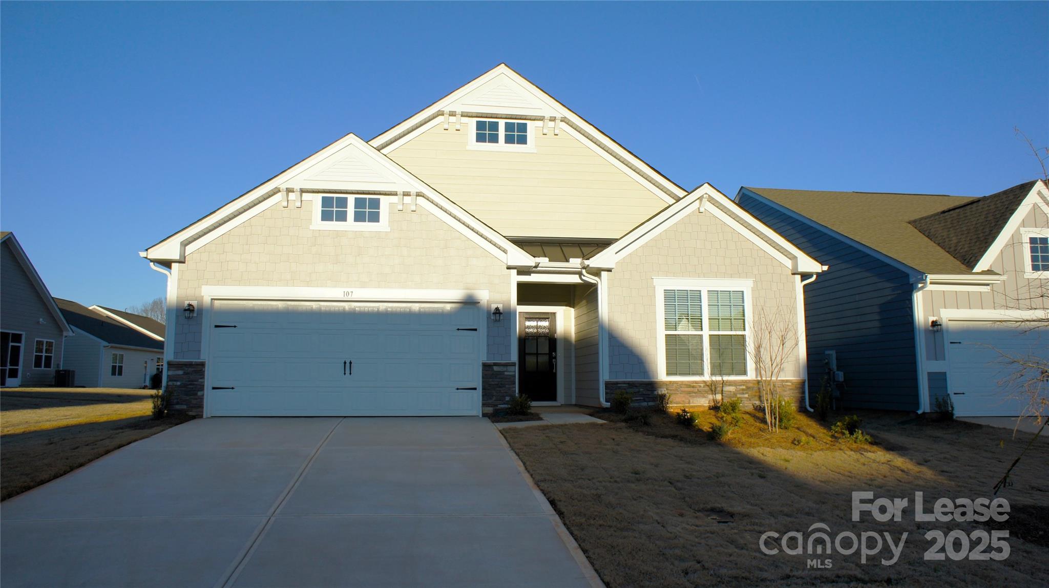 NEWER 3-BEDROOM RANCH hot community of Bell Farm! This amazing 1600+ sq ft home has all the bells & whistles w/ an OPEN FLOORPLAN and LVP flooring in living areas! Chef's kitchen w/ white quartz countertops w/ 42" shaker cabinets, VENTED gas range w/ SS appliances, backsplash and large island opening to the breakfast and living room! Backyard faces common area w/ no homes directly behind. Large bathrooms w/ enlarged doors for easy access w/ tile accents and comfort height vanities. Spacious primary suite w/ walk-in closet and en-suite bath featuring tiled walk-in shower and dual vanities! Large hall closet and attic storage above the 2-car garage. Private Statesville CC golf course abuts community. Revitalized Statesville Downtown just minutes away boasts shops, entertainment, and restaurants. Central location to major highways and just 15-minutes to Mooresville. Community has its own pickle-ball court! Ready now! 

**We DO NOT advertise on social media or Craigslist platforms