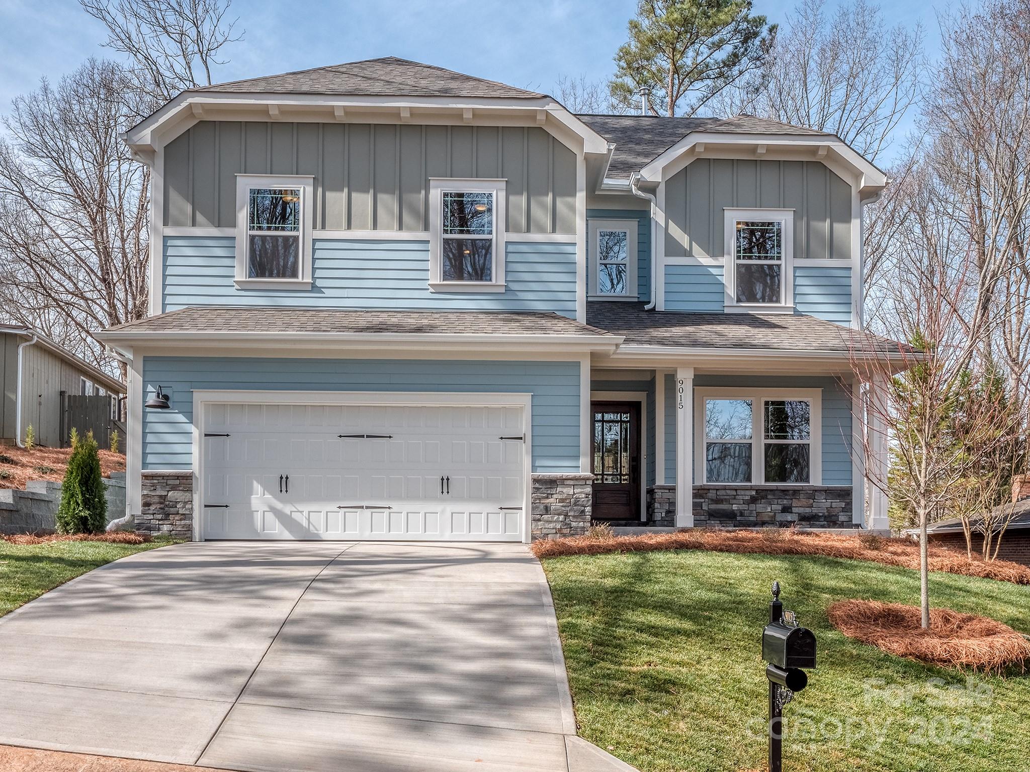 Beautiful new construction on one of the few remaining water view lots in Tega Cay. The home features 4 bedrooms, 2.5 baths, large 2 car garage, spectacular open kitchen, upgraded cabinets, granite tops, stainless appliances, heavy trim, a large covered porch with water views. and a great backyard. Tega Cay is a peninsula community located on Lake Wylie, well known for its top tier public schools, parks, and recreation. The home is located just blocks from Tega Cay Golf Club & Conference Center, Windjammer Park, Tega Cay Marina, walking trails, baseball fields, and tennis courts. This waterfront view is the one you've been looking for... great location, great recreation, and great schools. Scheduled for completion February 2024, It's time to embrace lake life in Tega Cay with the peace of mind only new construction brings.