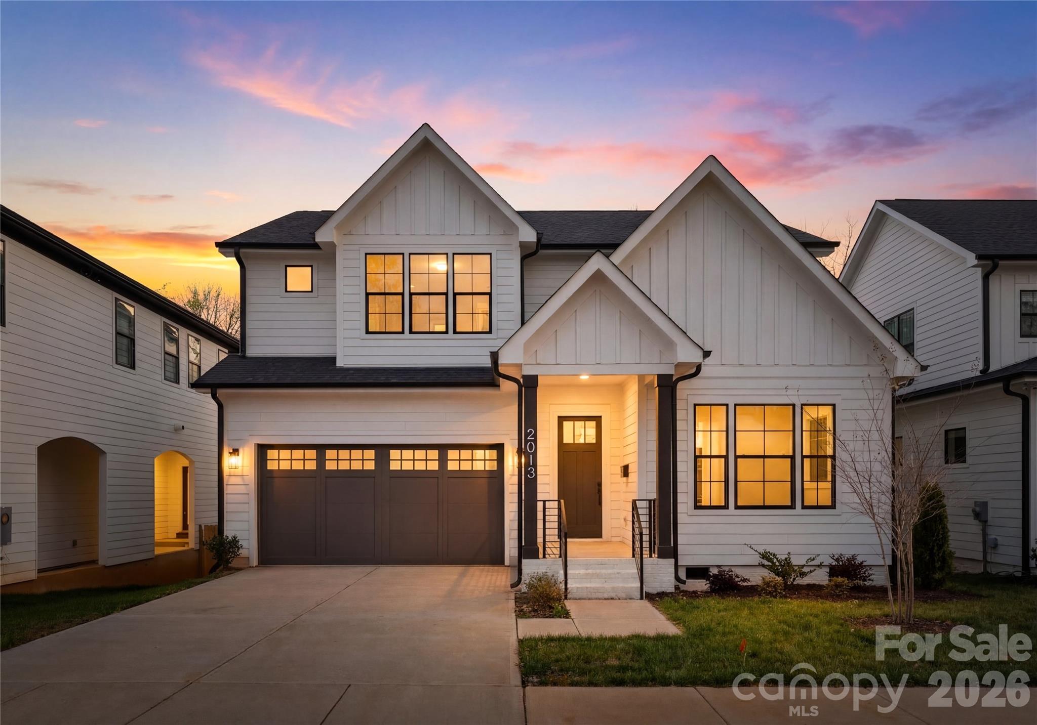 Welcome to 2013 South Street, a beautifully designed new construction home in Enderly Park, just minutes from Uptown Charlotte.

This light-filled, open-concept home features a modern kitchen with quartz countertops, stainless steel appliances, and a large island that flows seamlessly into the main living space perfect for everyday living and entertaining.

Upstairs, the spacious primary suite includes a walk-in closet and a sleek en-suite bath with dual vanities. Three additional bedrooms with one being an additional suite and a full laundry room offer versatility for any lifestyle.

Enjoy a covered front porch and rear deck overlooking the backyard, ideal for relaxing or hosting. Conveniently located near local dining, parks, and greenways.

Includes a 2/10 builder’s warranty for added peace of mind.