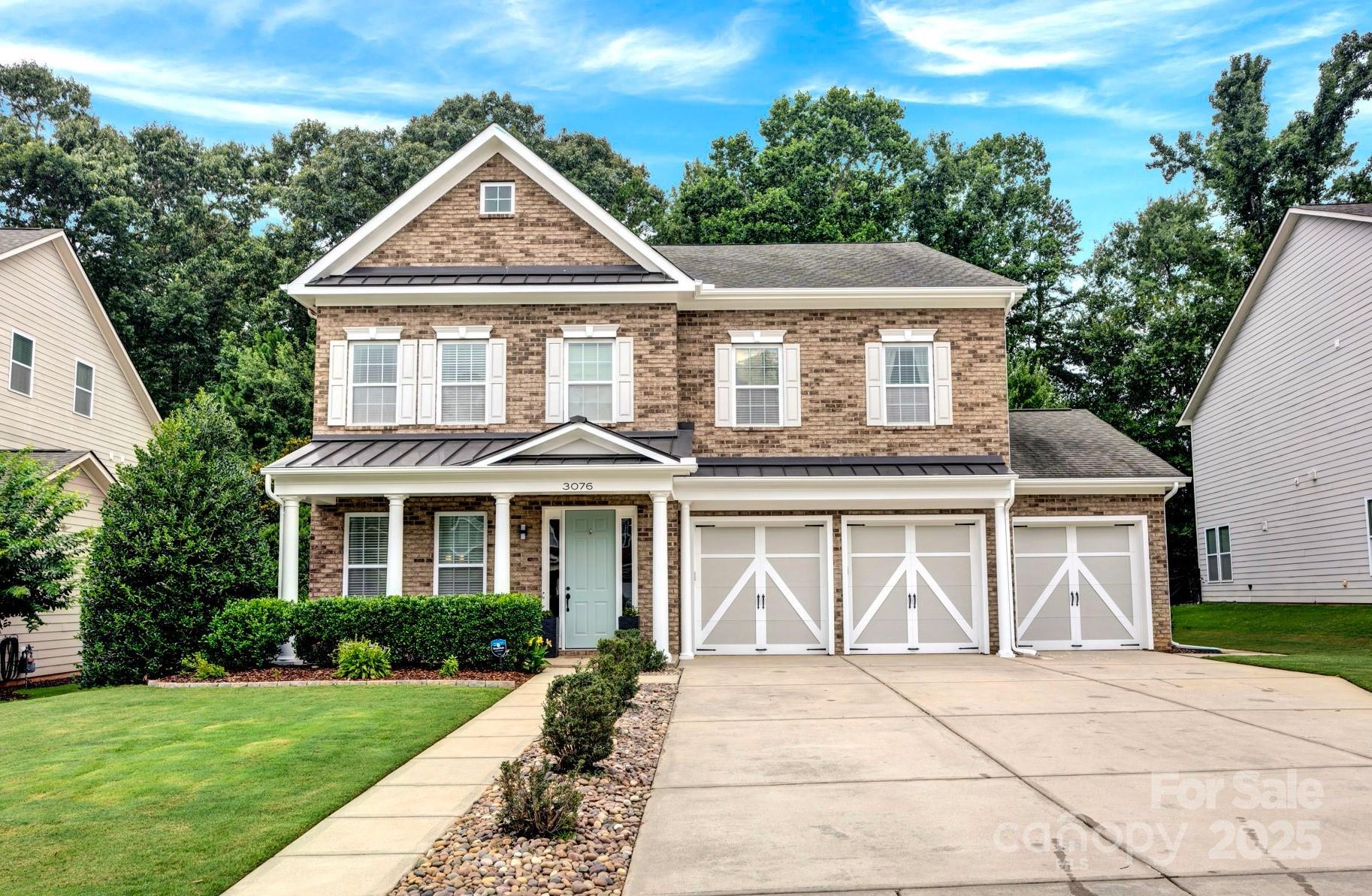 Welcome to this 5-bed, 3.5-bath home with a spacious bonus room that can be 6th bedroom, media room, or playroom. Main level features formal dining room, butler’s pantry, & an oversized kitchen with double ovens, a gas cooktop, & a large island that opens to the inviting family room. A main-level bedroom as a guest suite, or office. Upstairs, 4 bedrooms, including primary suite with French doors, bathroom featuring a soaking tub, walk-in shower, & custom walk-in closet system. Jack-n-Jill bathroom connects one of the bedrooms to the bonus room.Home includes energy-efficient upgrades like a TechShield Radiant Heat Barrier, enhanced 2x insulation, Kinetico water treatment system, & an electrostatic whole-house air filter system ensuring lower utility costs & cleaner indoor air.3-car garage & a private, wooded backyard.Walking distance to community amenities, Olympic-size pool with water slide, tennis & basketball court, playground, &walking trails. 2 min to Catawba Park
