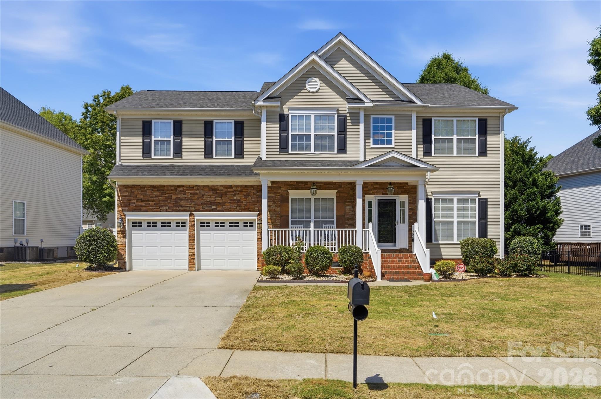 Welcome home to this move-in ready 5 bedroom, 3 full bath home situated on a quiet cul-de-sac lot in sought-after Pleasant Glen. With a versatile and spacious layout, this home features an open floor plan, formal dining room, main floor guest bedroom.
The kitchen offers abundant cabinetry with 42" upper cabinets, a center island, breakfast bar, decorative backsplash, and new appliances, all flowing seamlessly into the great room with a cozy gas log fireplace and ample room for entertaining. Upstairs, the large primary suite provides a peaceful retreat with a walk-in closet and en-suite bath featuring dual vanities, garden tub, and separate shower. An oversized bonus room/bedroom with storage access gives you even more room to spread out.
Enjoy outdoor living in the fenced backyard featuring a sunroom, deck, and paver patio, perfect for morning coffee, weekend grilling, or evening gatherings. Recent updates include fresh interior paint, new carpet, irrigation system, and newly installed Bermuda grass sod in front yard. Conveniently located near shopping, dining, I-77, I-485, and Uptown Charlotte, and zoned for highly rated Fort Mill Schools. See attached MLS list for additional improvements!