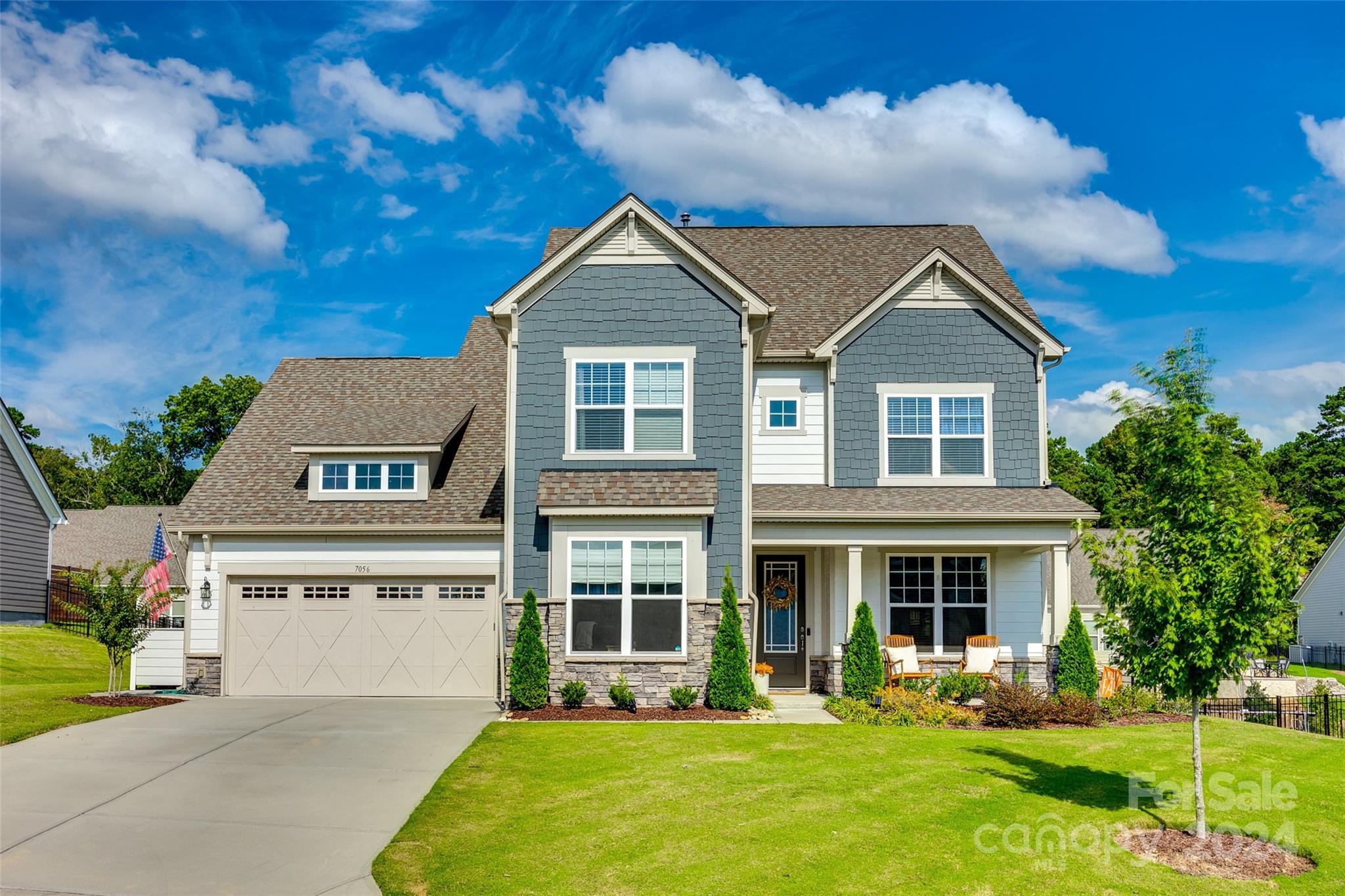 HOME SWEET HOME! Don't miss your opportunity to live in the well desired neighborhood of Bent Creek. This absolutely stunning home is in impeccable condition. As you walk through the front door you have an oversized room that can be used for an office or playroom, dining room with lots of natural light and wainscoting all around, open concept living room with gas fireplace and tons of natural light, gourmet kitchen equipped with stainless steel appliances, quartz countertops, large island, butler's pantry and large walk-in pantry. Upstairs you'll find a loft, laundry room, 3 full bedrooms and 2 full bathrooms. The oversized primary suite has two walk in closets and a primary bath with garden tub and double vanity sink. Don't forget about the amazing backyard space, perfect for entertaining! Huge flat yard, a covered concrete patio, beautiful landscaping and a gas grill with a stone seating area. Great amenities including pool, fitness center, dog park and playground!