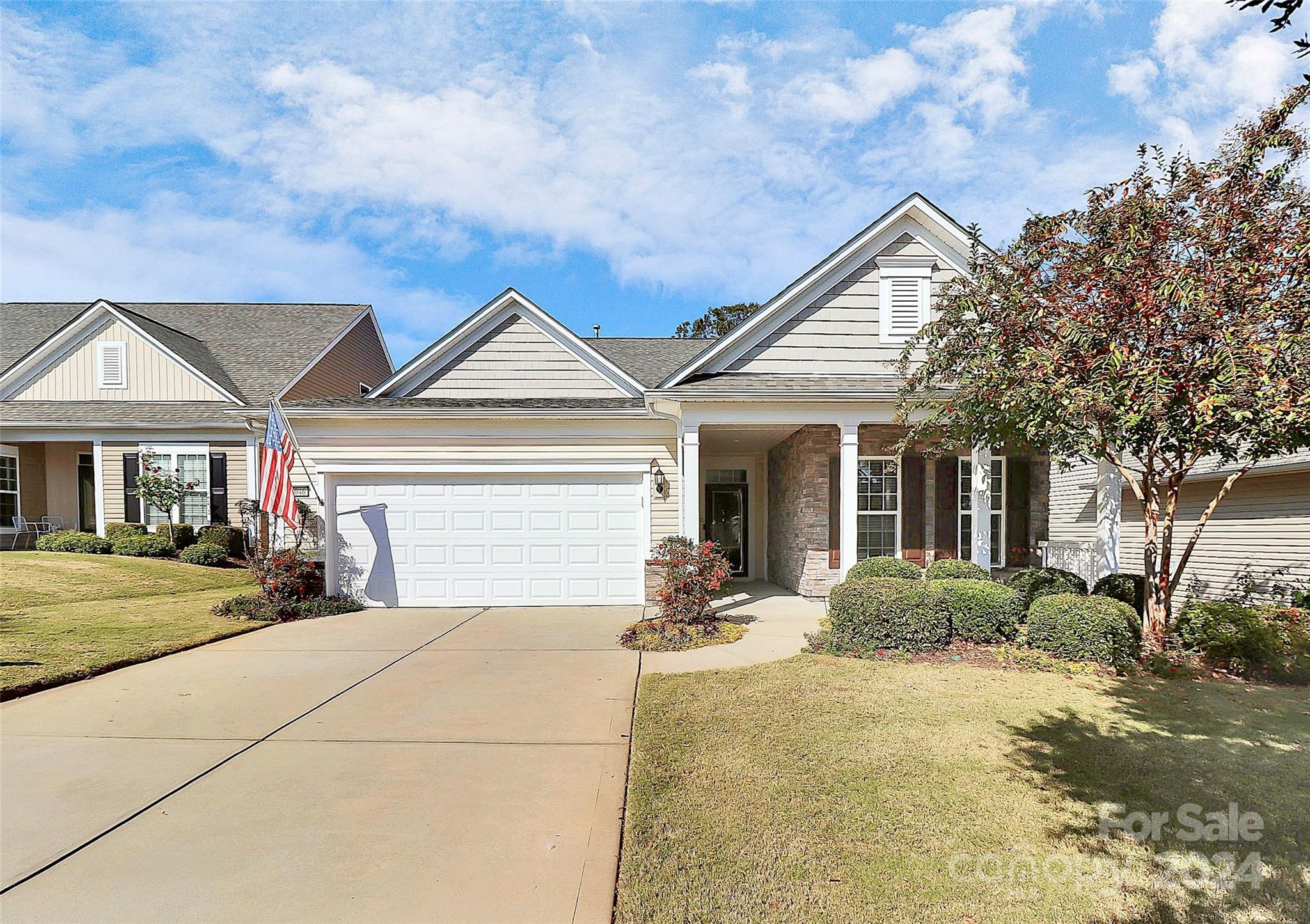 Stunning, move-in ready, Tifton Walk home is a meticulously maintained gem & loaded with upgrades! It's truly a must-see! From the charming rocking chair front porch, step inside to discover an open floor plan that invites comfortable living. Gourmet kitchen boasts granite countertops, tile backsplash, stainless steel appliances, gas cooktop, walk-in pantry,& spacious island w/breakfast bar. Primary suite offers a tray ceiling, ensuite bath w/dual-sink vanity, spacious shower w/custom glass door, & walk-in custom closet system. A guest bedroom with access to a full bath and office/study provide versatile living spaces. Relax in the brightly lit sunroom or the tranquil screened porch with ceiling fan. The outdoor deck is perfect for soaking up the sun. Extended garage is ideal for hobbies or golf cart parking. Enjoy resort-style living with golf, tennis, pickleball, clubhouses, pools, walking paths,& community clubs. Just minutes from shopping, dining, & more! Hurry, it won't last long!