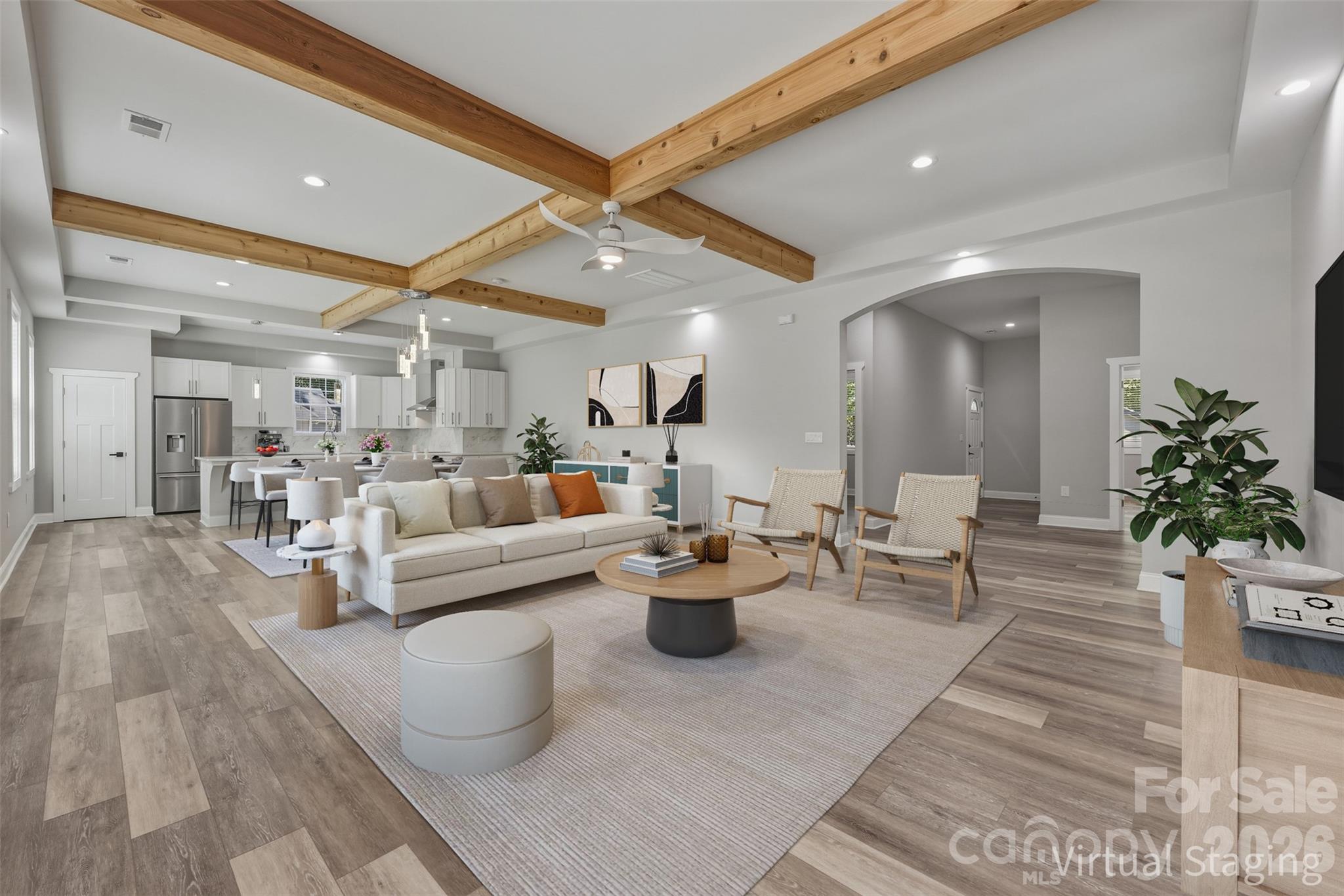 Welcome to this one-of-a-kind, custom-built 4-bedroom, 3-bathroom home, perfectly situated on a level half-acre lot. A circular driveway provides effortless access and abundant parking, setting the tone for both convenience and curb appeal.
Inside, the home is filled with natural light and features an open-concept layout complemented by soaring 10-foot ceilings throughout. The kitchen offers a refined, modern feel with quartz countertops, a brand-new KitchenAid refrigerator, a spacious pantry, and a built-in wine rack—ideal for both everyday living and entertaining. Beautiful wooden beams add warmth and character to the main living areas.
The primary suite is thoughtfully positioned at the rear of the home for added privacy and includes custom his-and-hers closets. Additional highlights include a well-appointed laundry room with a utility sink and a functional layout designed for comfort and efficiency.
Step outside to enjoy the wooden deck overlooking the expansive backyard, complete with a large storage shed for added convenience. The attached two-car garage is fully insulated and offers incredible flexibility—easily convertible into a bonus room or additional bedroom.
Ideally located just minutes from Charlotte Douglas International Airport, The River District, and Bank of America Stadium, this home combines peaceful living with quick access to some of Charlotte’s most desirable destinations.
Don’t miss this rare opportunity to own a truly unique home!