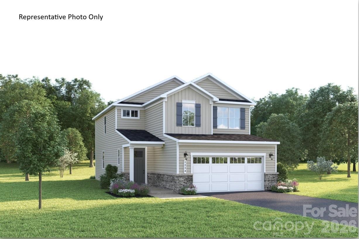 Welcome to the Charles— a spacious, flexible home designed to fit your lifestyle. Choose from beautiful exteriors with covered entries and personalize your interior with options like a gas range, tray ceiling, or no carpet throughout main level. The open concept family room flows into a kitchen with quartz countertops and stainless-steel appliances. Add a covered porch to enjoy sunny days, or a enjoy your loft for cozy nights. A coat closet and family entry on the main level add everyday convenience. Upstairs features three large bedrooms, including an owner’s suite with two walk-in closets and a full bathroom featuring dual vanities and a framed shower door. A linen closet and second-floor laundry add everyday ease. Need flexibility? Utilize the downstairs bed and bath for a guest suite— also perfect for a playroom, homework zone, or creative space. Located in a peaceful, well-planned community just minutes from I-485, I-77, and local schools, this home offers more than just a place to live —it’s a lifestyle. Enjoy shopping nearby and dining at Riverbend Village, Super Target, and Lowe’s, or explore the natural beauty of Mountain Island Lake. Future community amenities include a pocket park and gathering space — ideal for making memories and connecting with neighbors. To be built. Primary residence or investment opportunity.