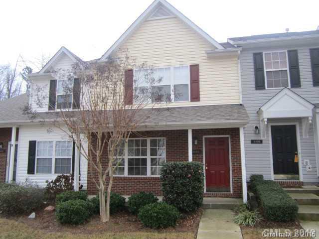 Both bedrooms have vaulted ceilings, large private baths with dual-sink vanities, tub/shower enclosures, and spacious walk-in closets. It's like having 2 master bedrooms! Kitchen is all-electric with dishwasher, microwave, self-cleaning range/oven, and refrigerator with ice-maker. Washer/dryer included in large laundry room.Ceiling fans in living room and both bedrooms. Wired for cable and Internet. Patio backs up to a mature
hardwood forest. Just 5 minutes from Ballantyne!