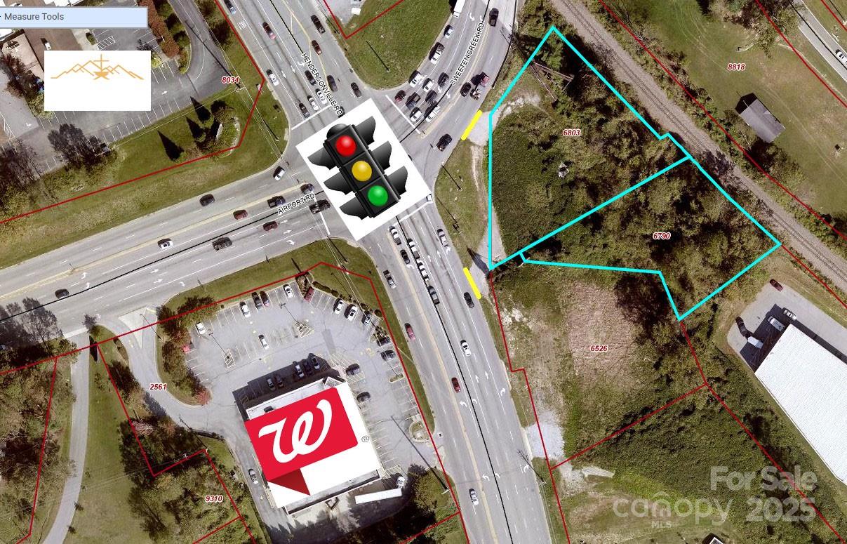 DEVELOPMENT OPPORTUNITY.  2 Parcels are now available on the corner of Sweeten Creek Rd and Hendersonville Rd.  Property is across Hendersonville Rd from Walgreen's on Airport Rd.  Zoned HB in the City of Asheville.  Subject property has an income producing billboard near the rear of the property.  Call the listing broker for more information.